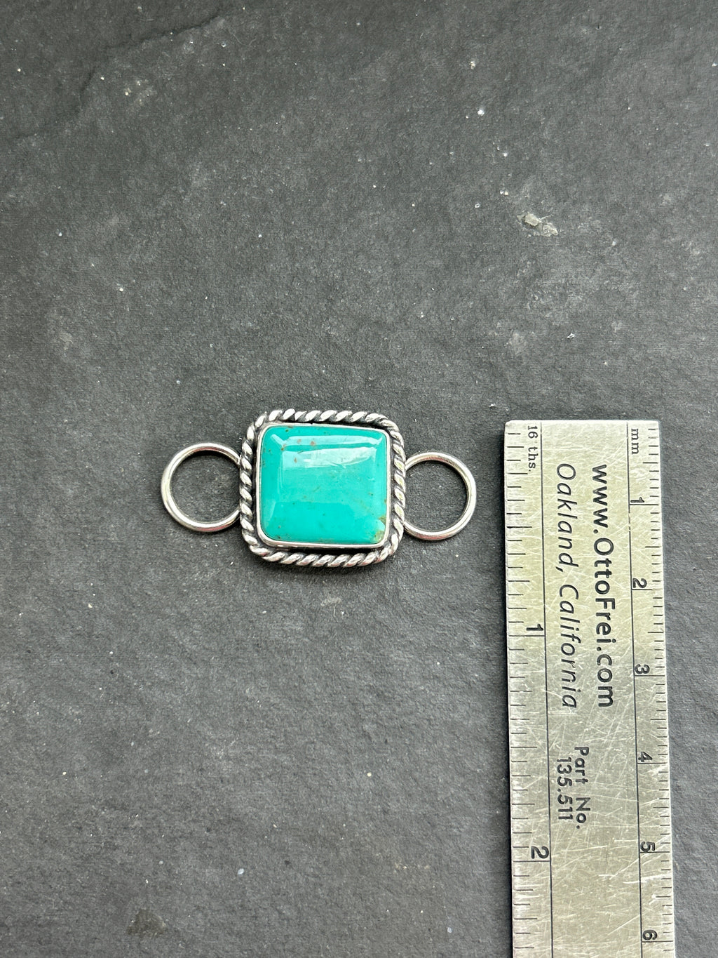Kingman Turquoise Twilly Rag Slider Style #1