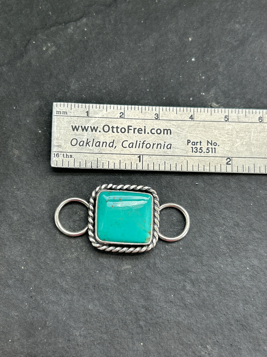 Kingman Turquoise Twilly Rag Slider Style #1