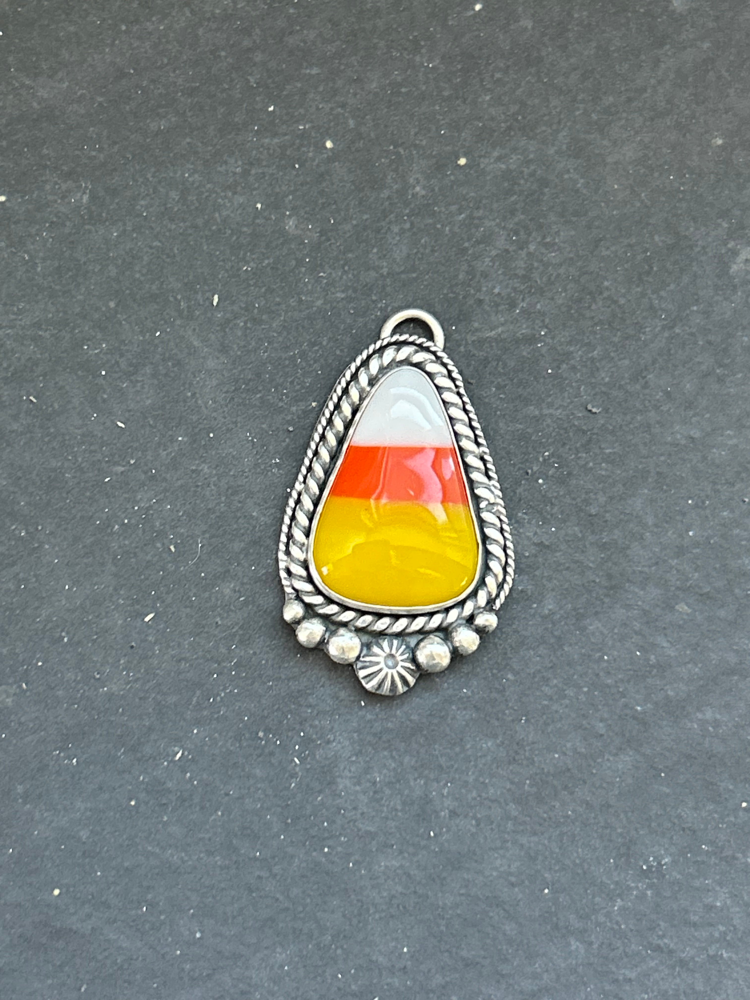 Artisanal Glass Candy Corn Charm