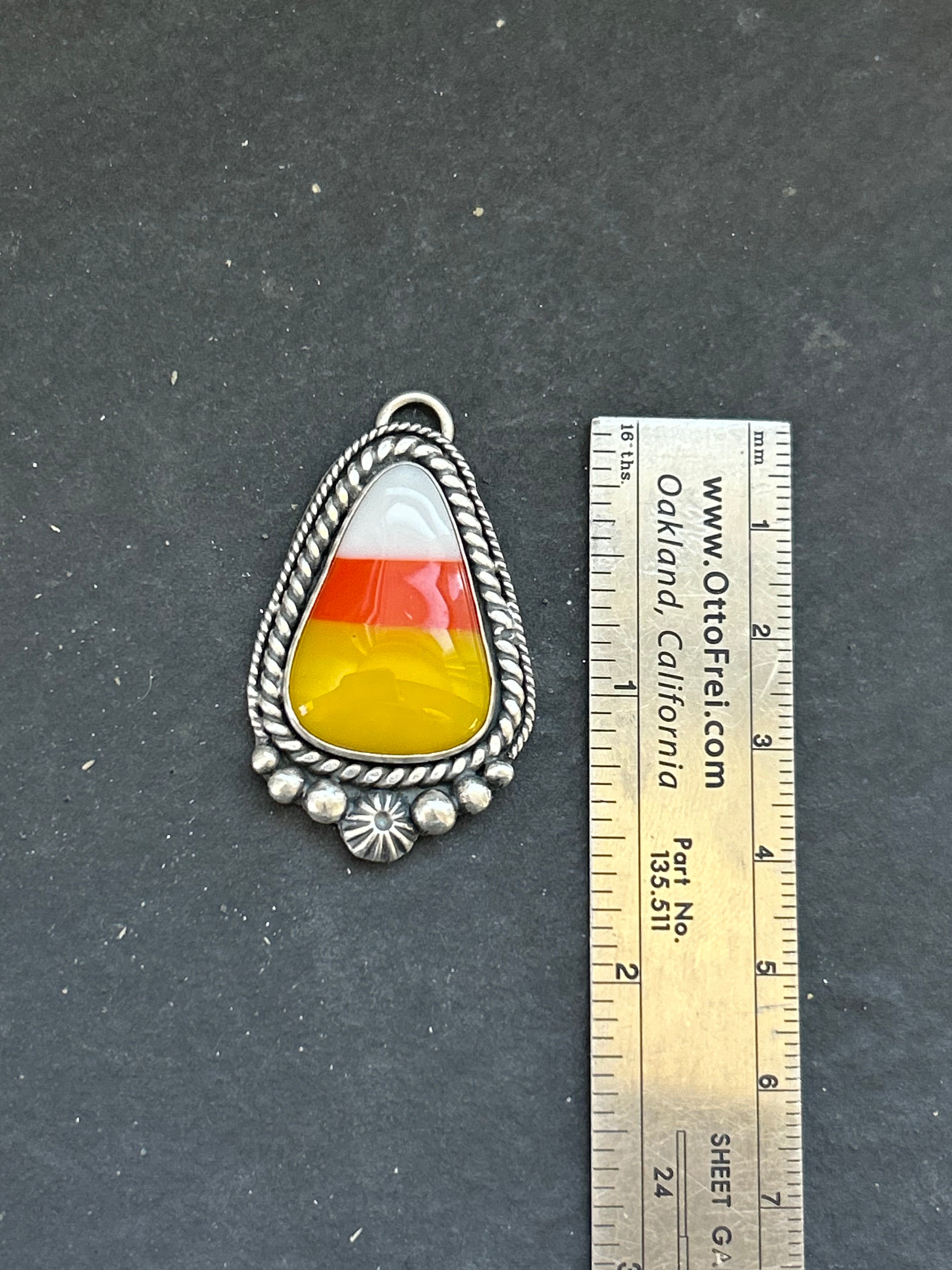 Artisanal Glass Candy Corn Charm