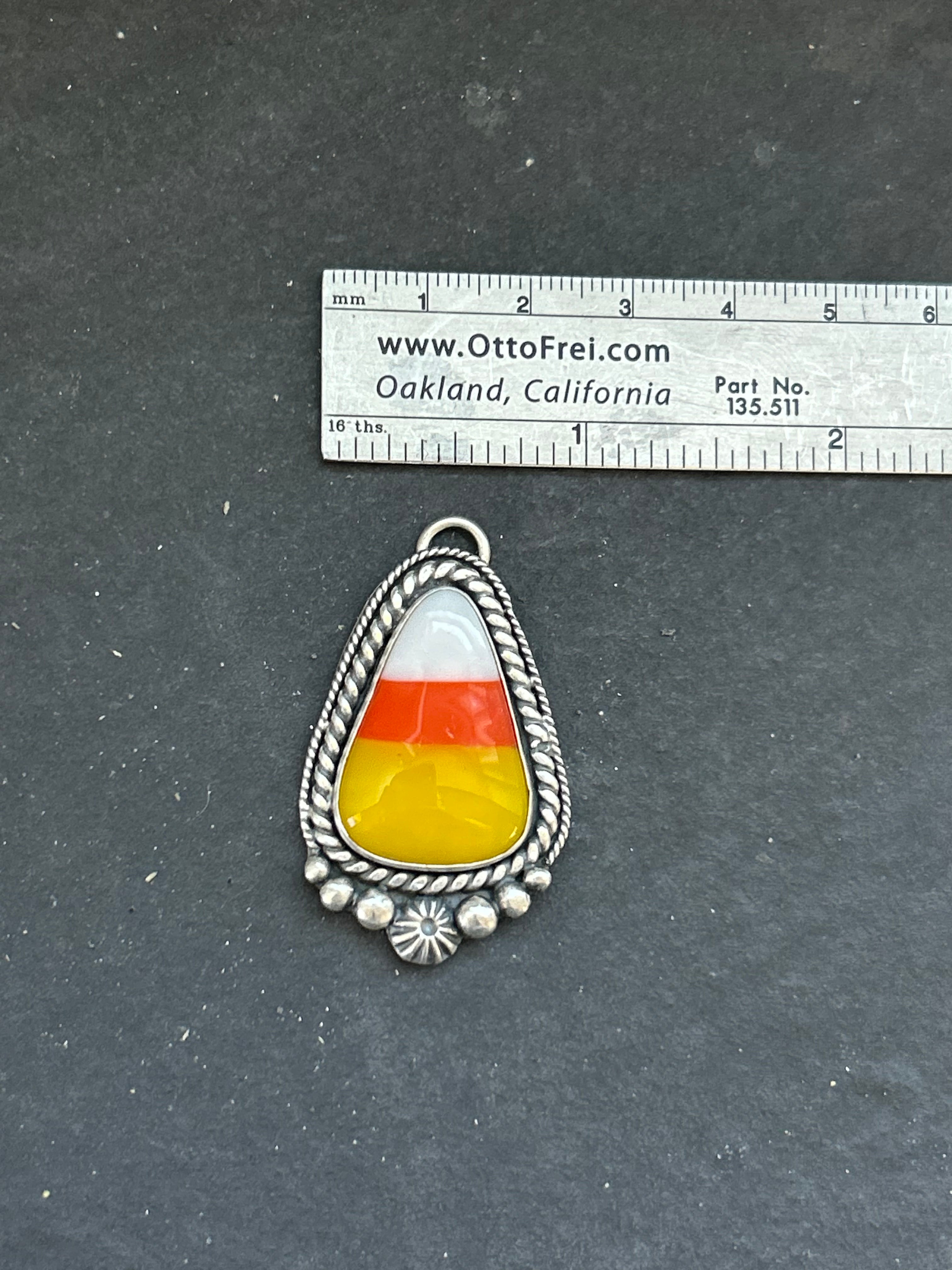 Artisanal Glass Candy Corn Charm