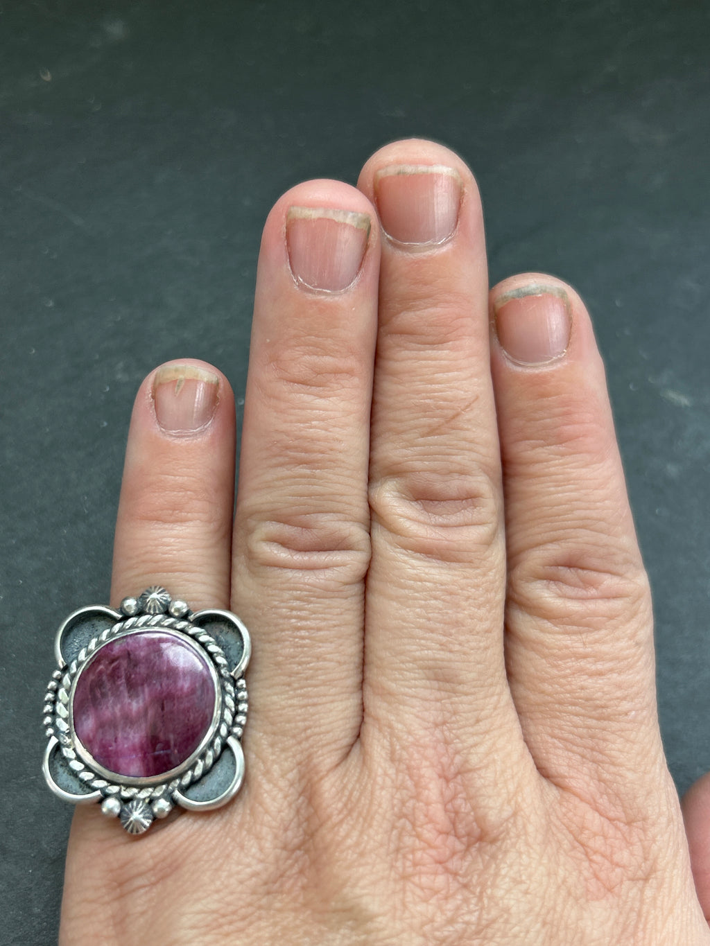 Purple Spiny Oyster Ring Style #1