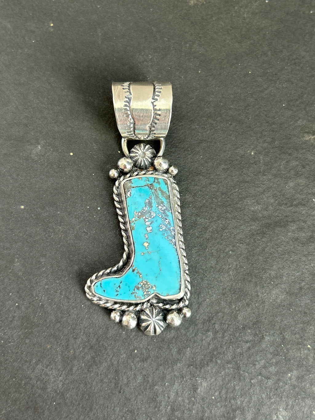 Dahlia Cowboy Boot Pendant