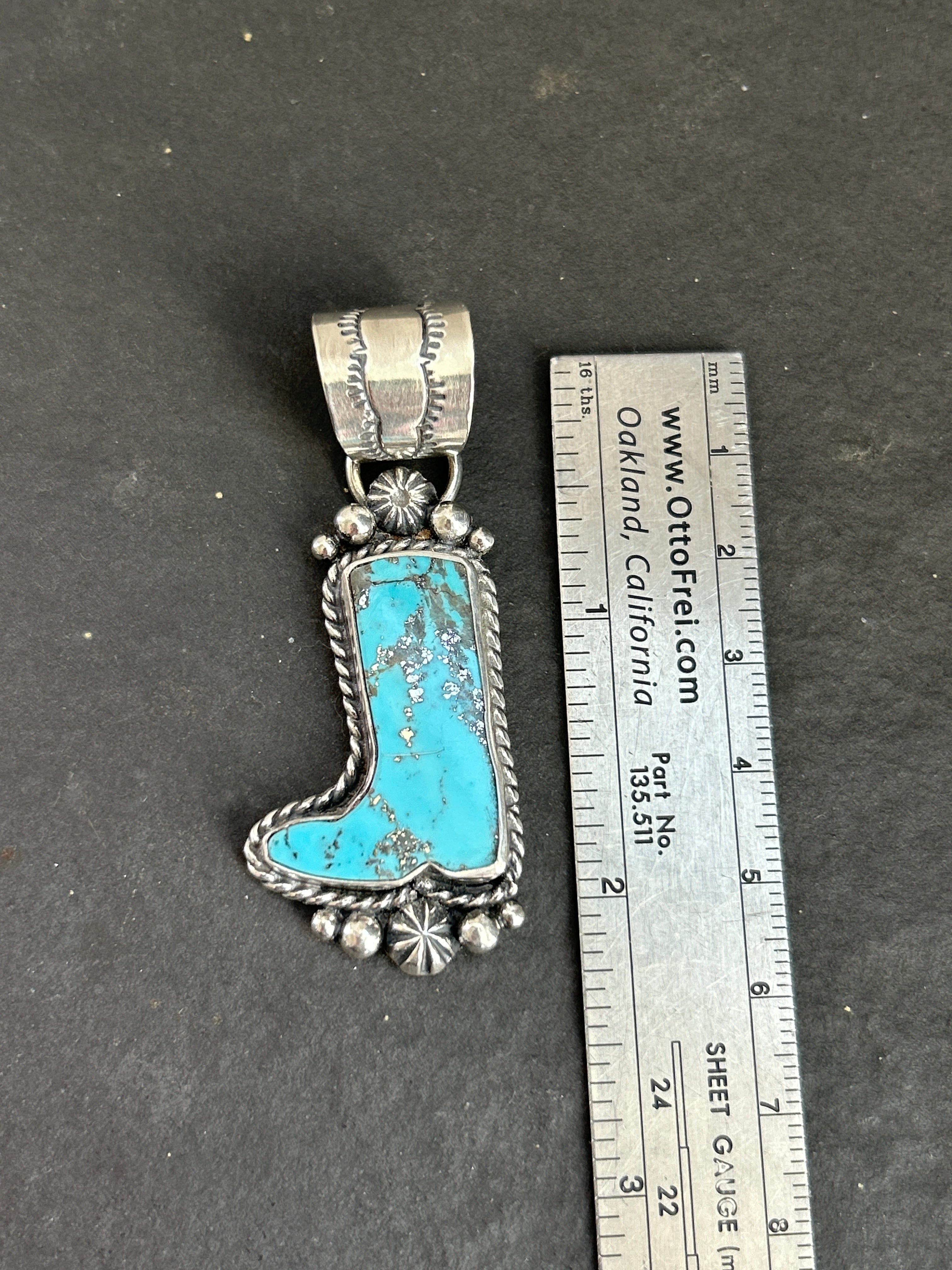 Dahlia Cowboy Boot Pendant