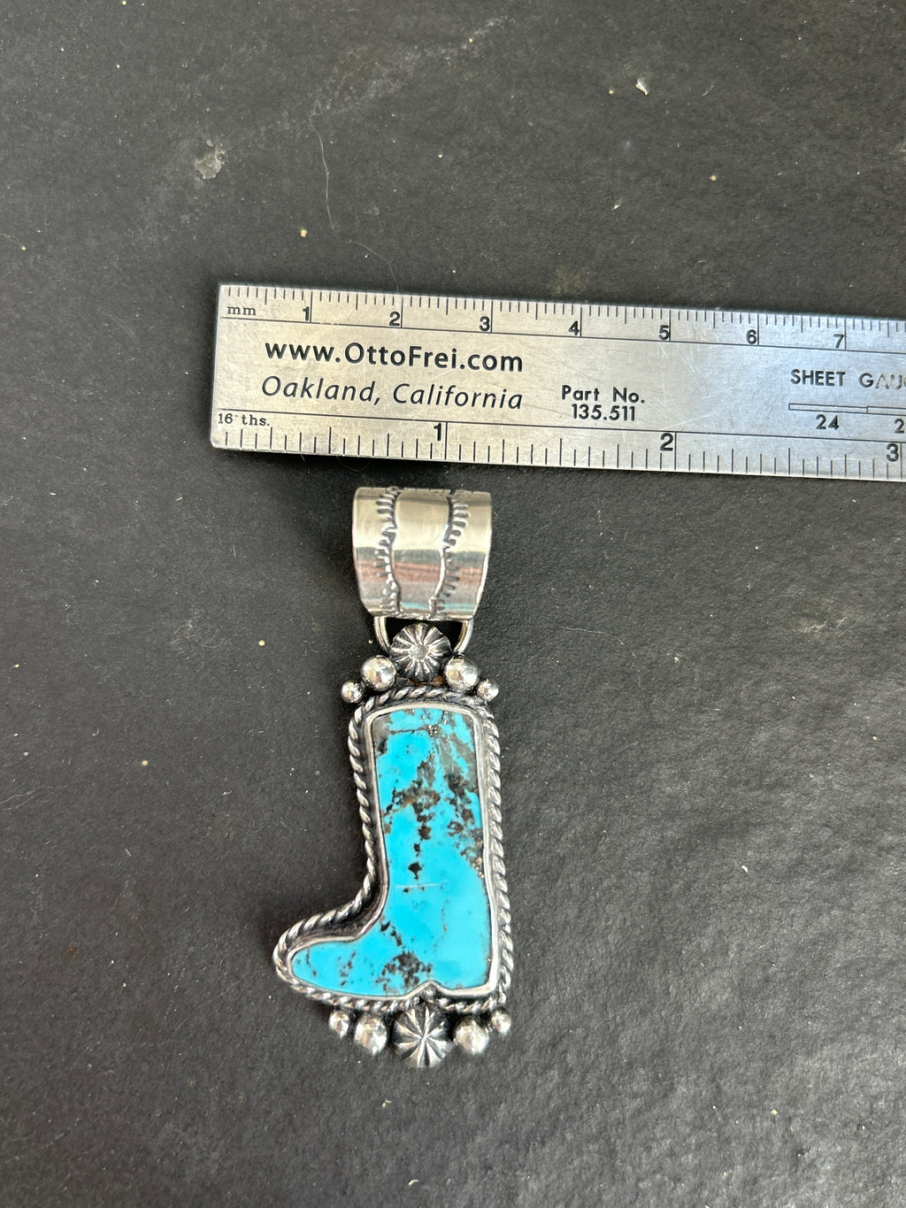 Dahlia Cowboy Boot Pendant