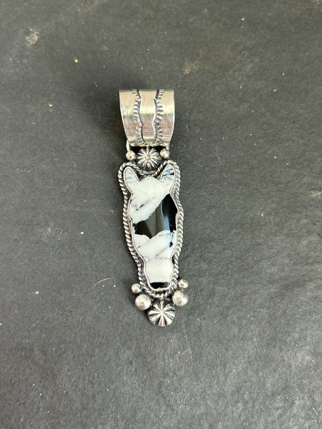 White Buffalo Horse Head Pendant