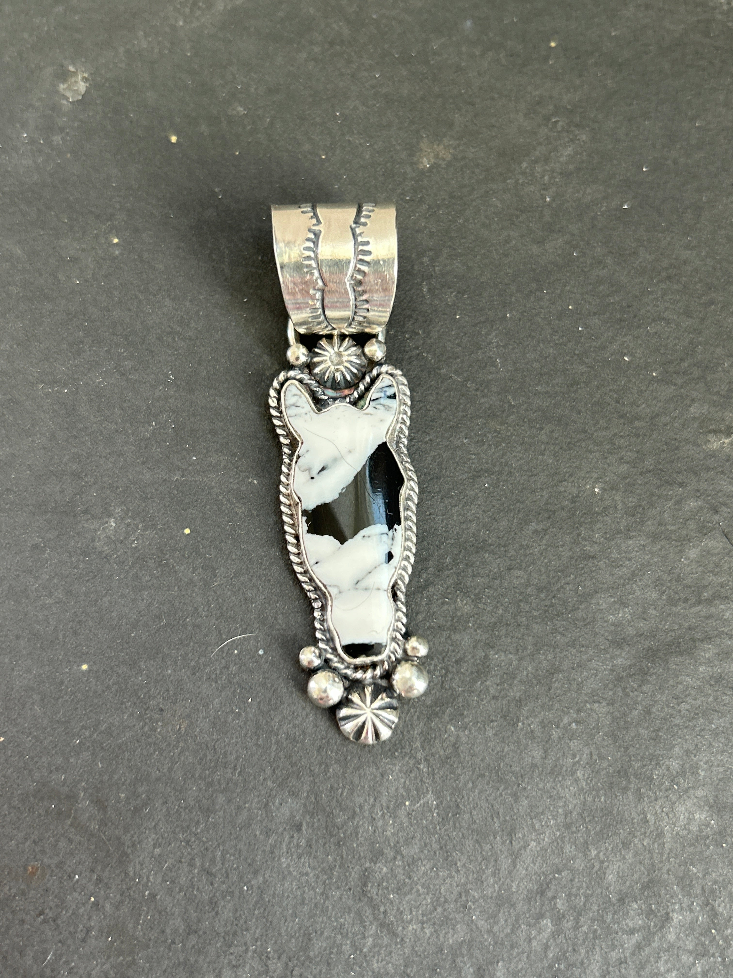 White Buffalo Horse Head Pendant