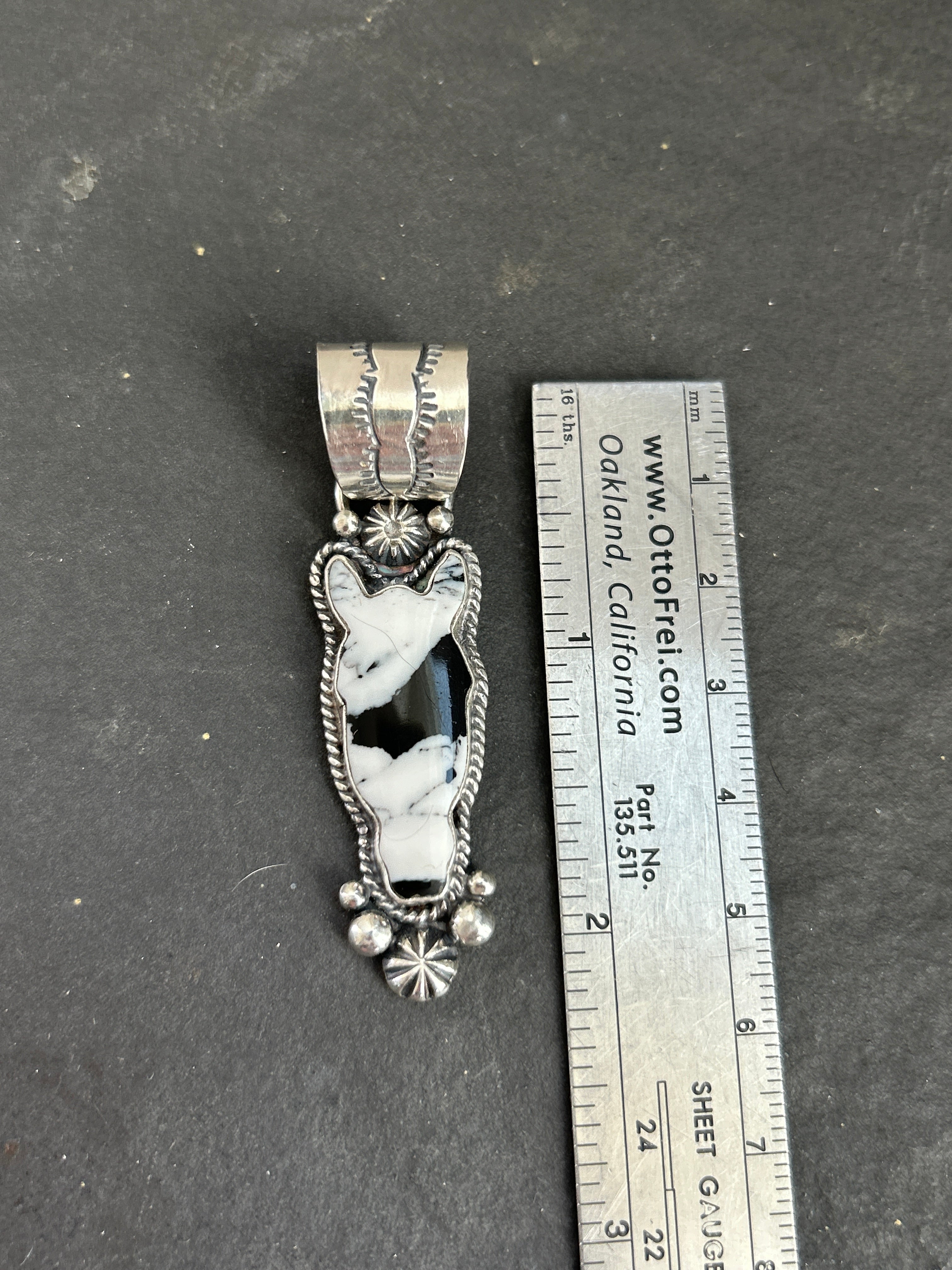 White Buffalo Horse Head Pendant