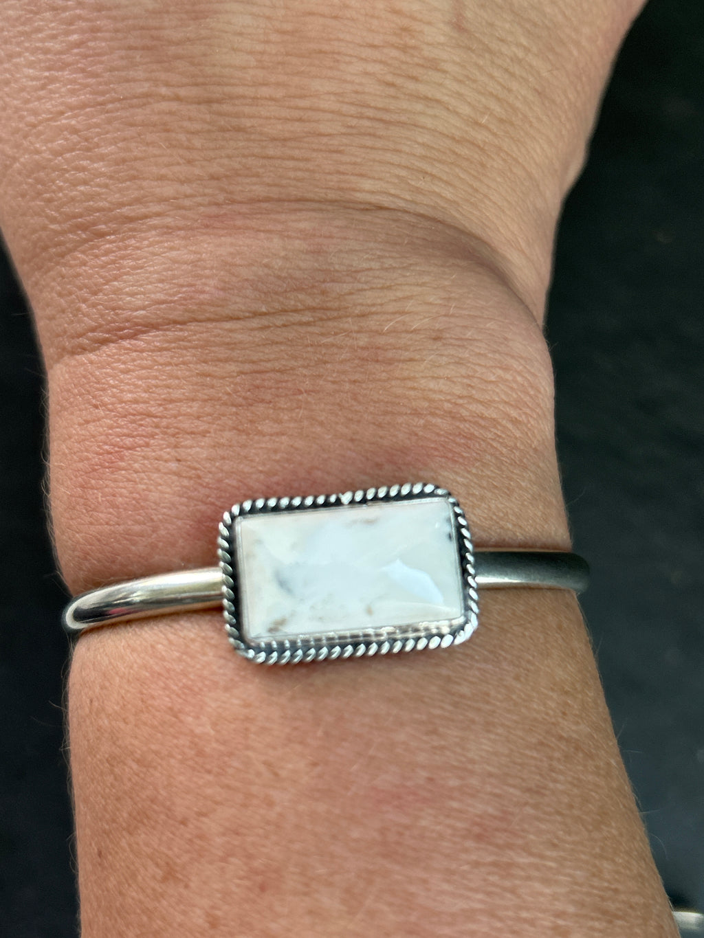White Buffalo Stacking Cuff