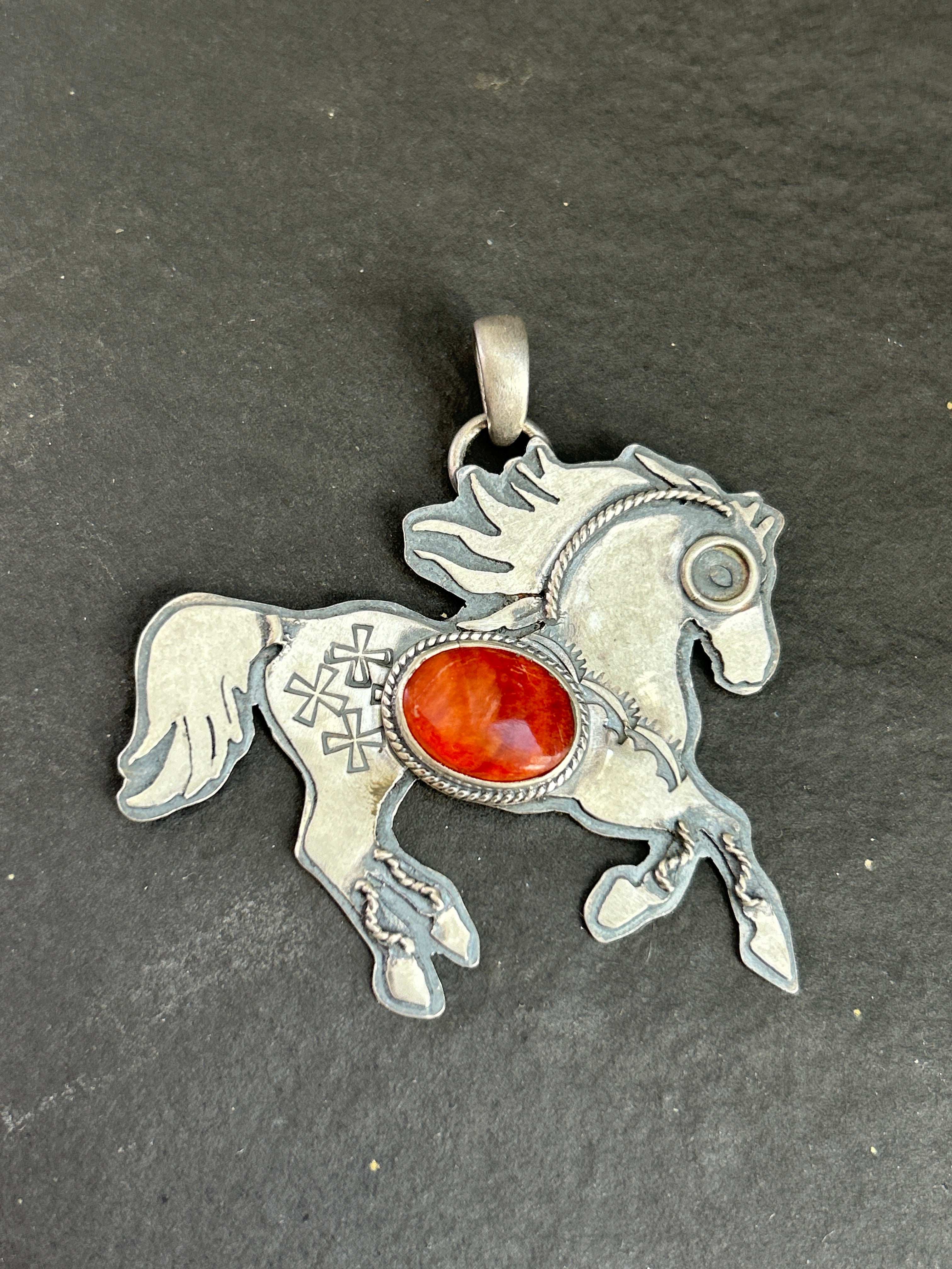 Orange Spiny Oyster Wild + Free Pendant