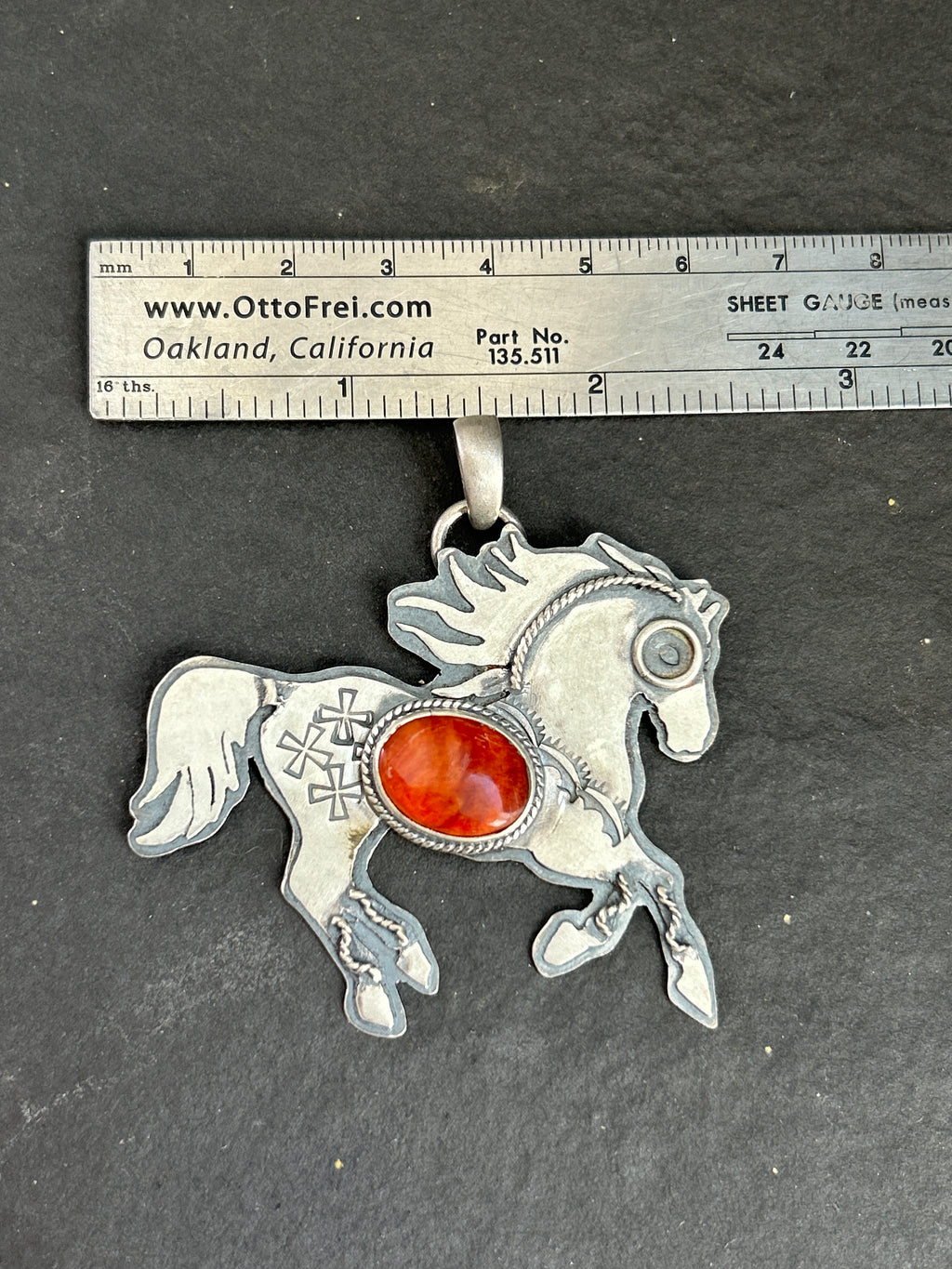 Orange Spiny Oyster Wild + Free Pendant