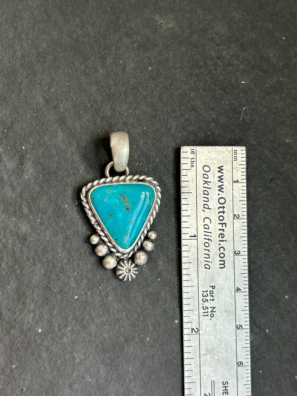 Fox Mine Turquoise Mini Pendant