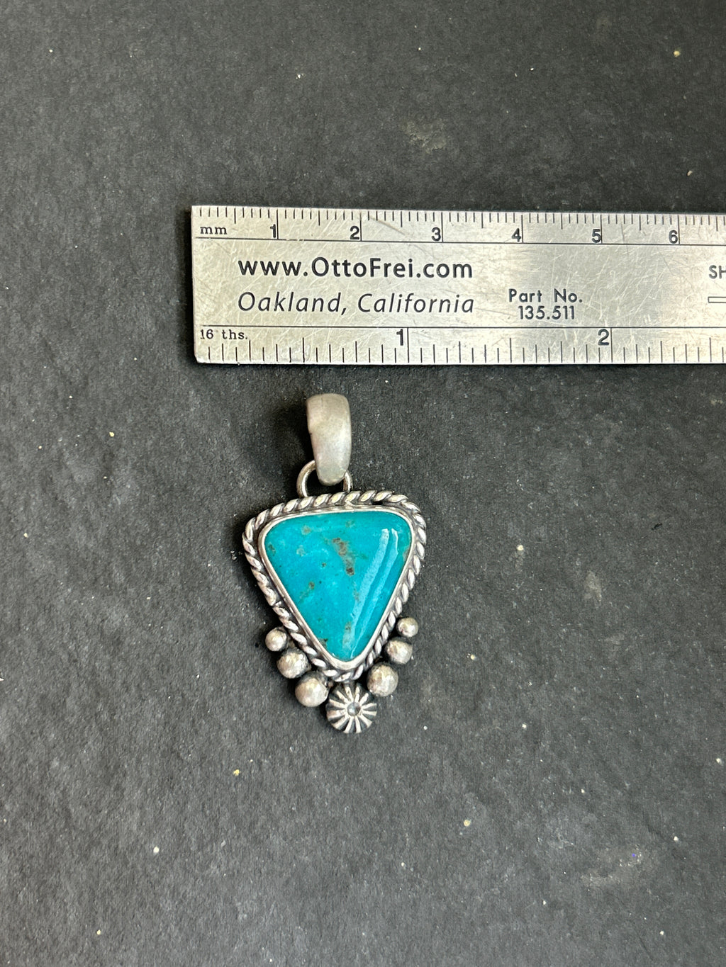 Fox Mine Turquoise Mini Pendant