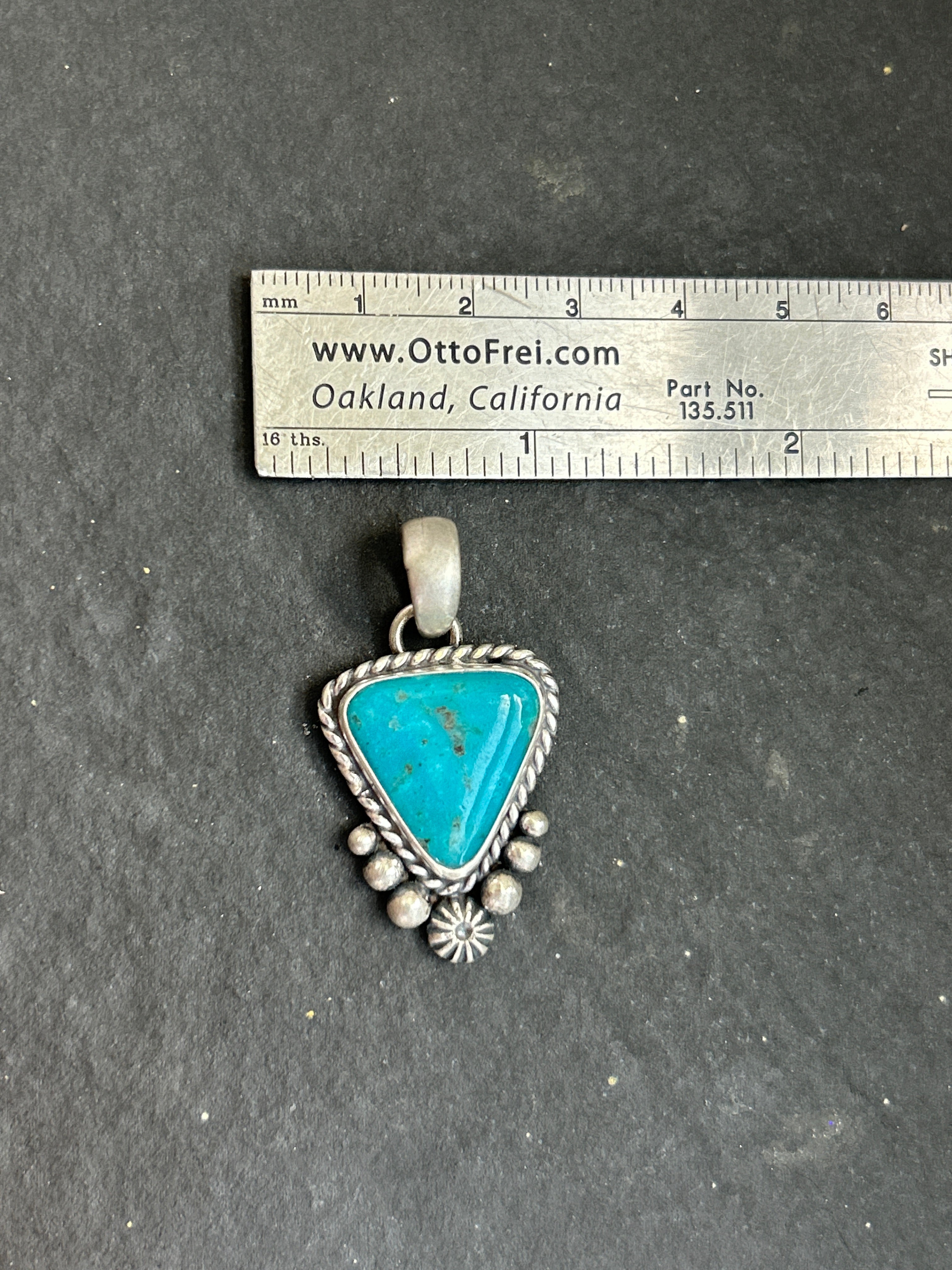 Fox Mine Turquoise Mini Pendant