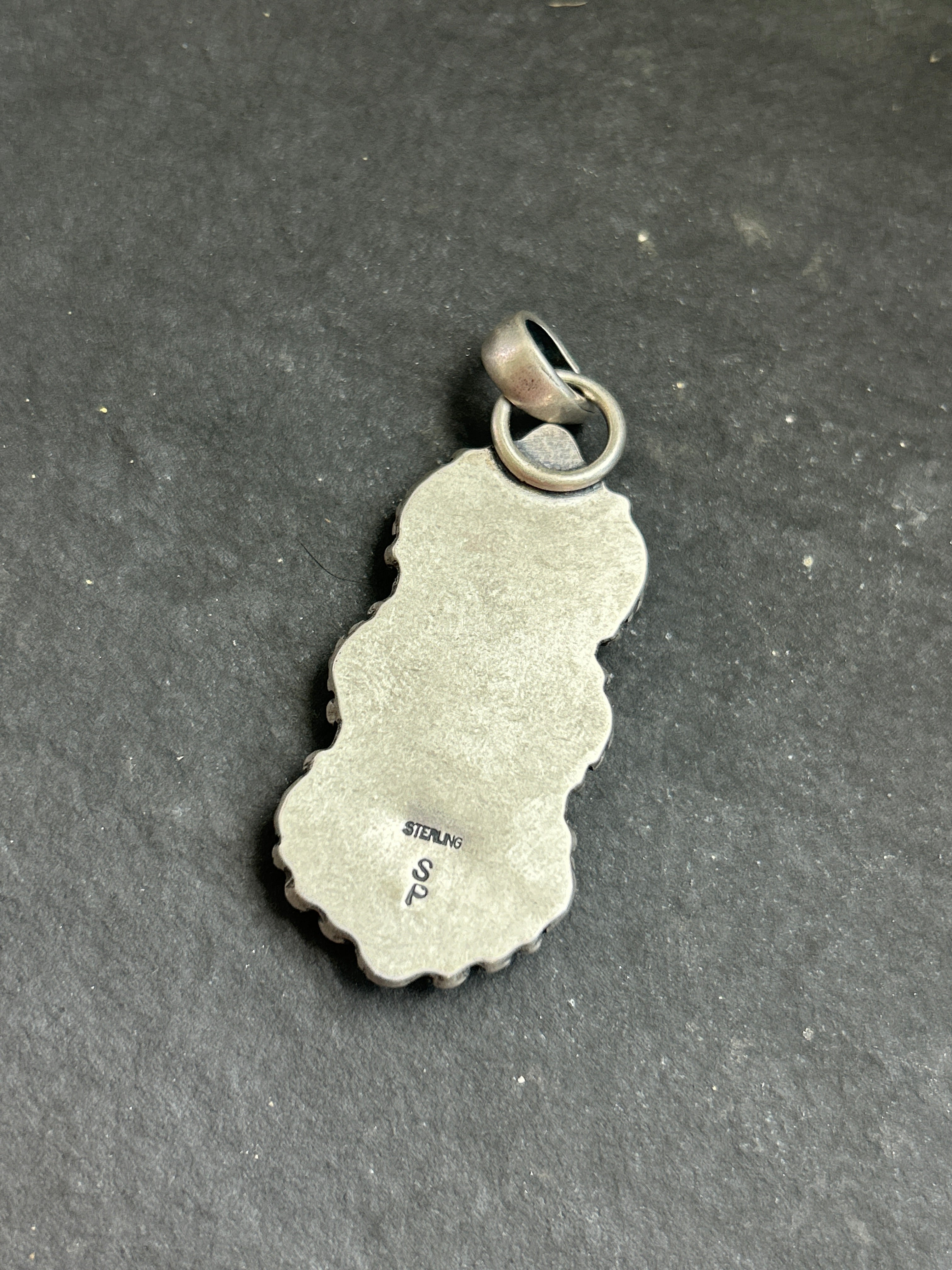 Purple Spiny Oyster Drop Bar Pendant