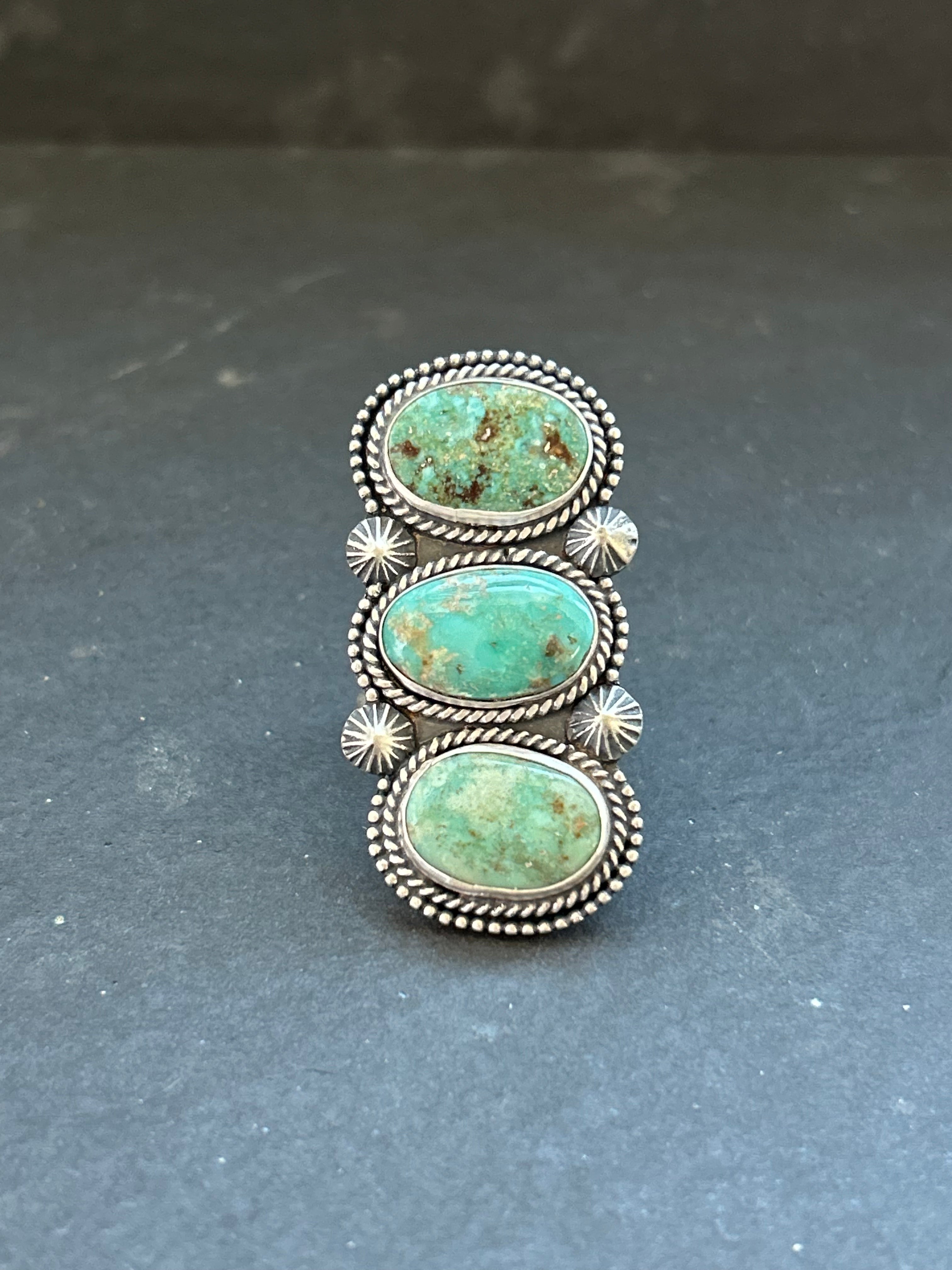 Cripple Creek Turquoise Index Ring