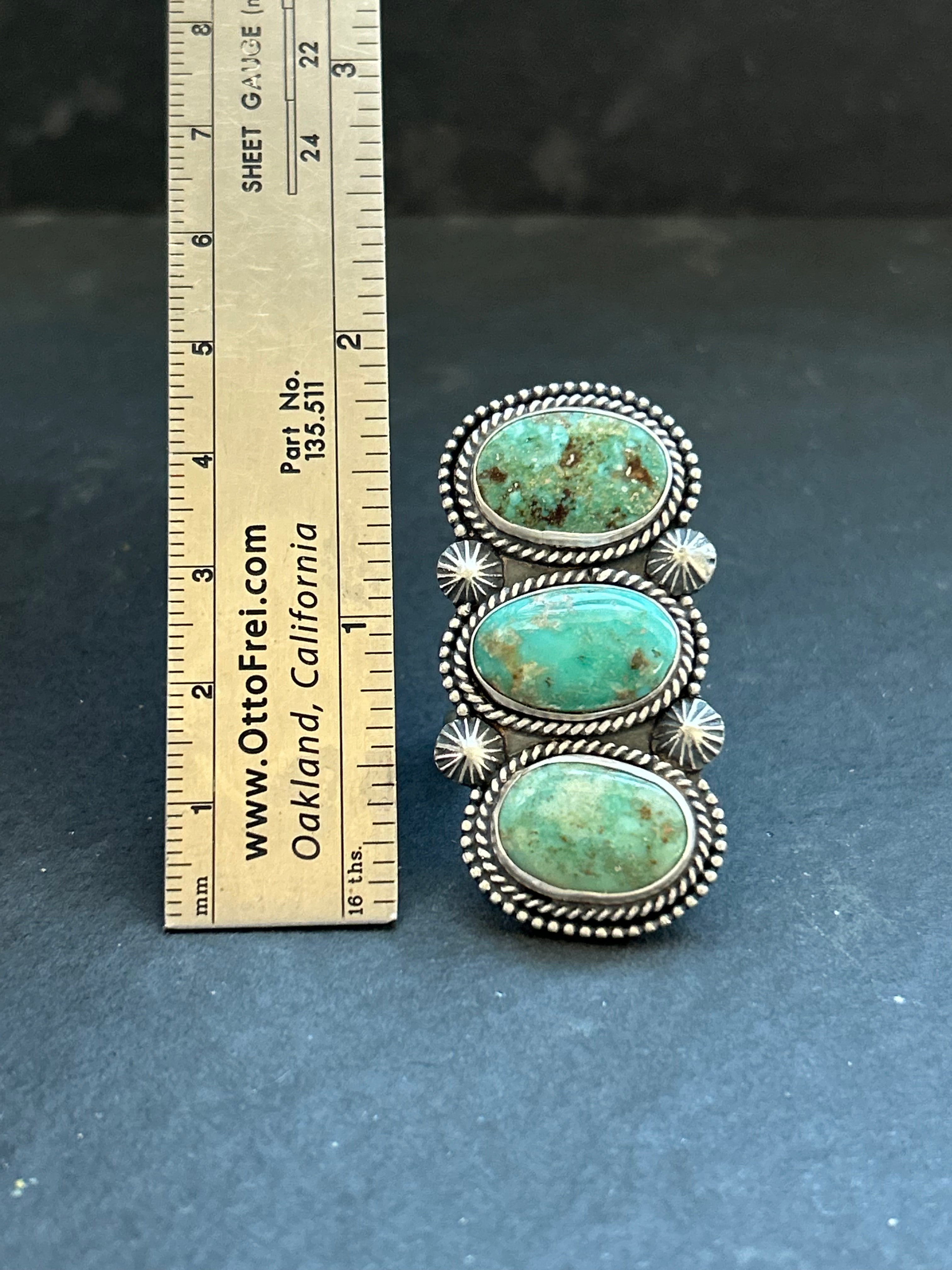 Cripple Creek Turquoise Index Ring
