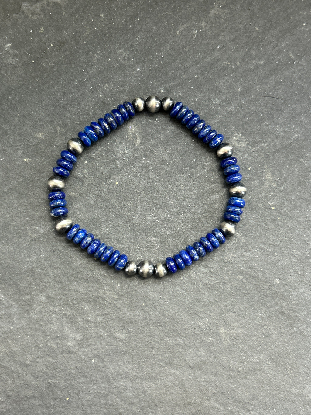 Lapis Lazuli Stretchy Stacker Bracelet Style #1