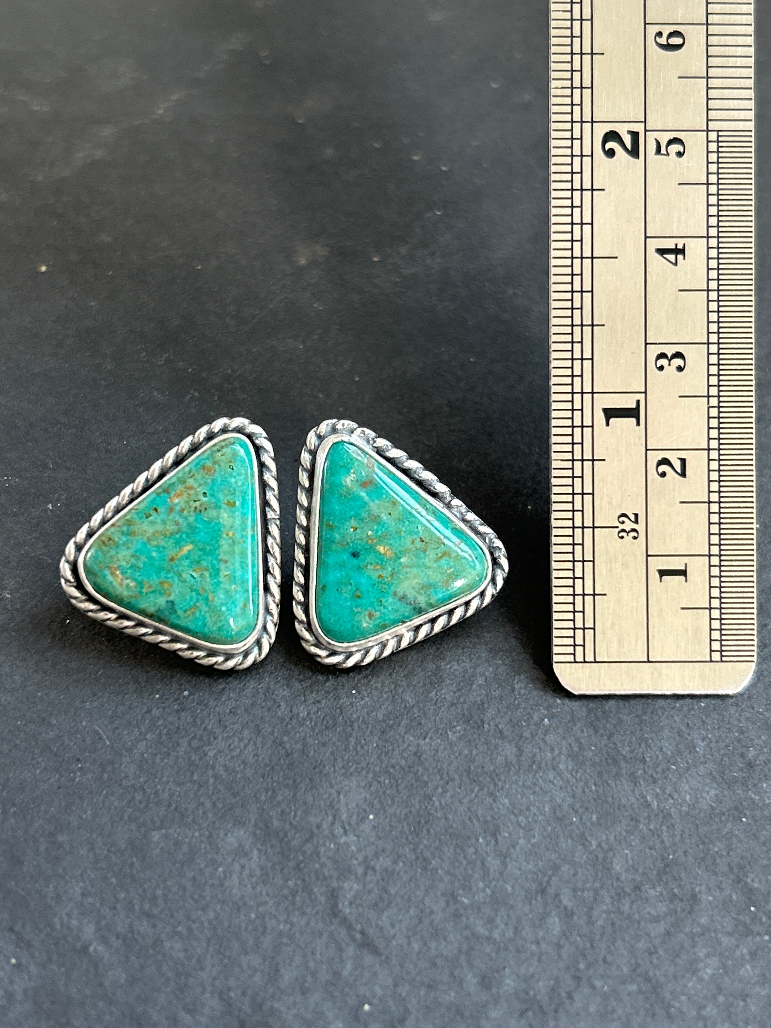 Fox Mine Turquoise Studs
