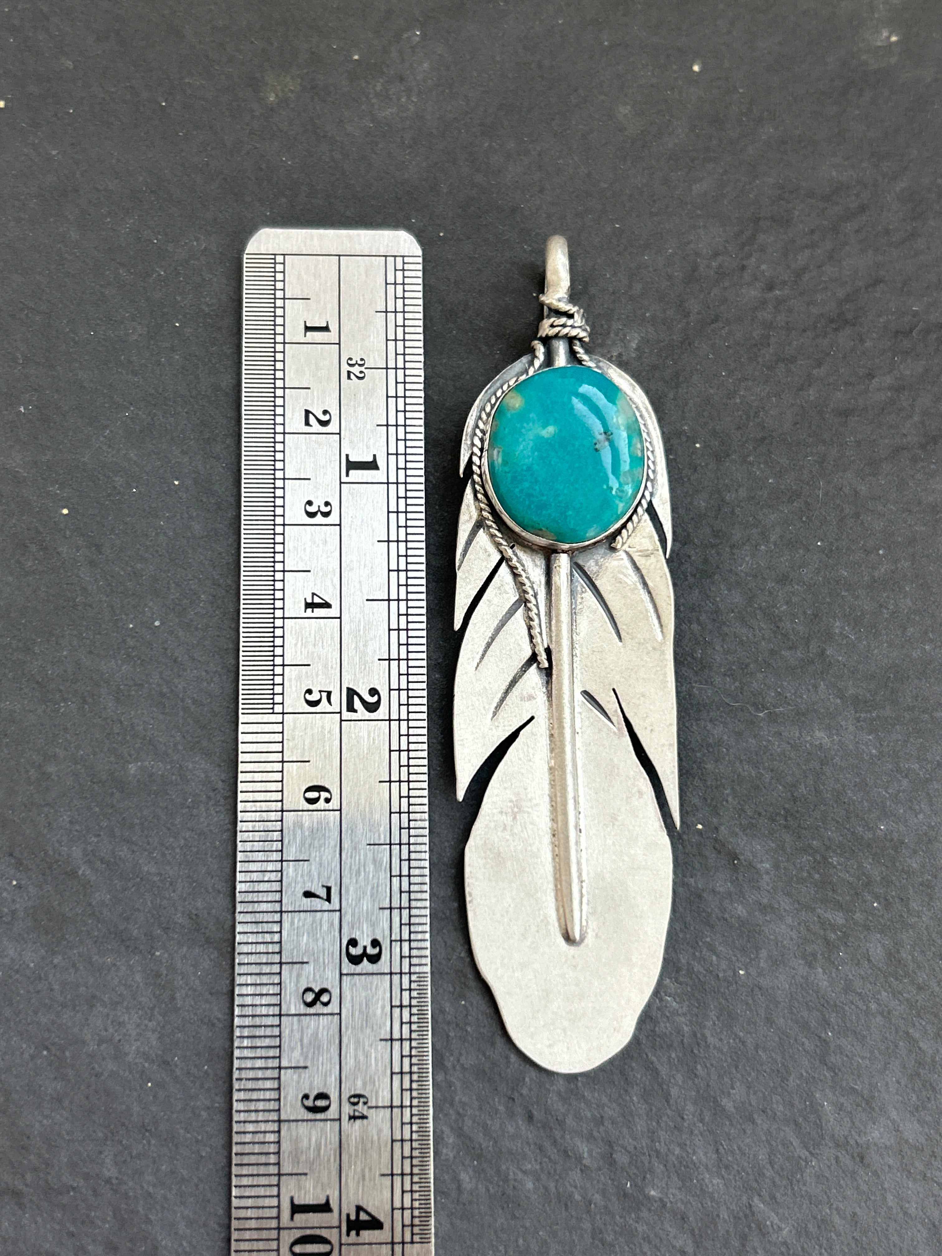 Fox Mine Feather of Courage Pendant