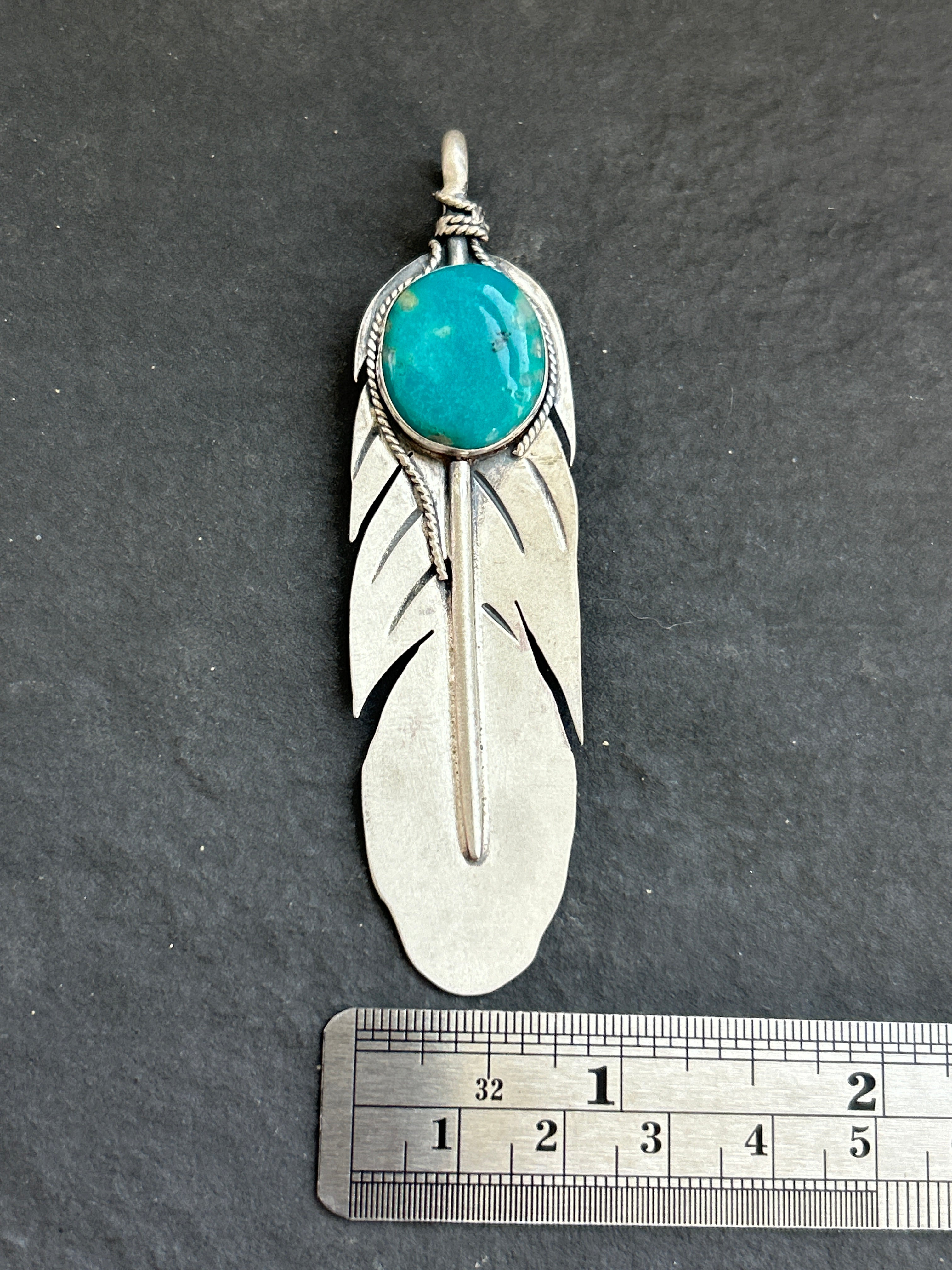 Fox Mine Feather of Courage Pendant