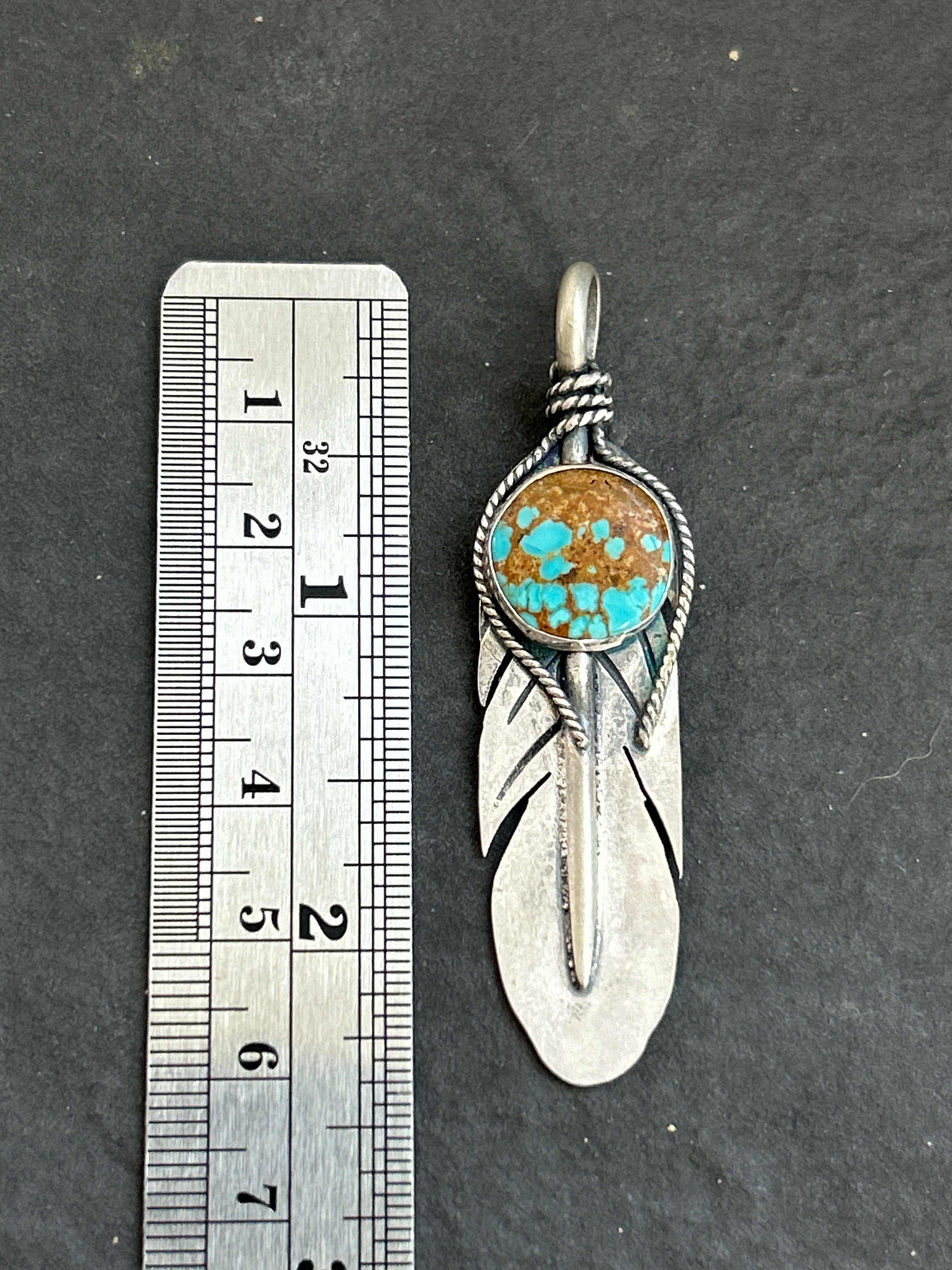Mine #8 Everyday Feather Pendant