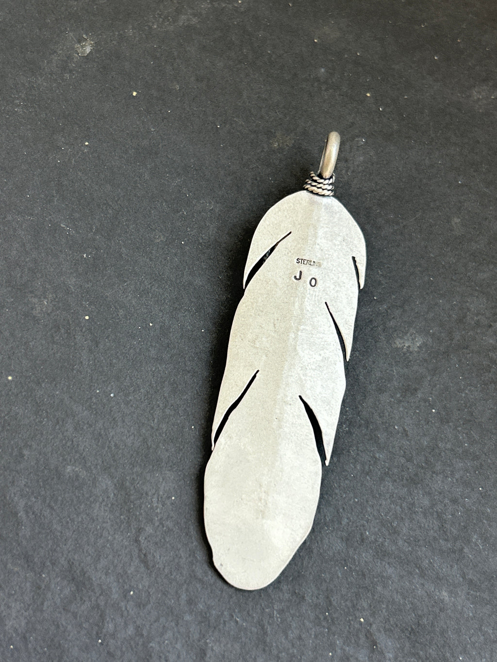 Mine #8 Feather of Courage Pendant