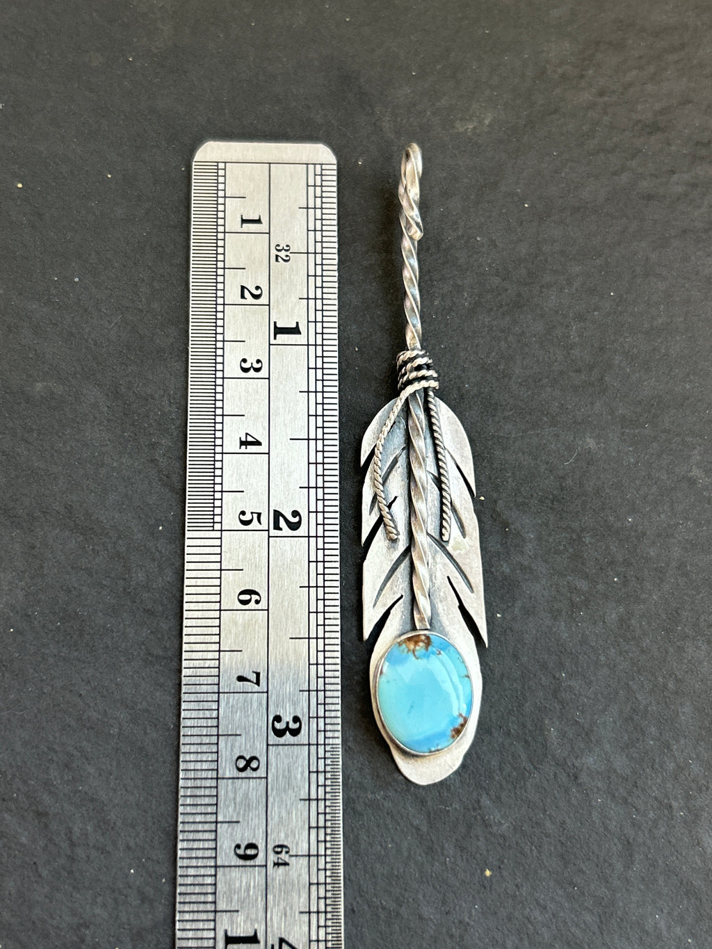 Golden Hill Convertible Feather Hat Pin/Pendant