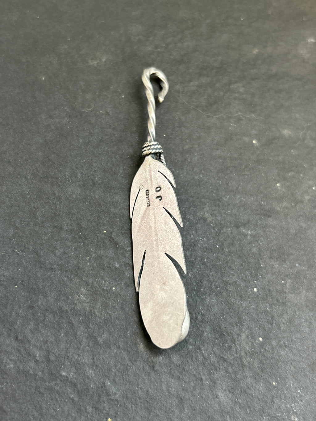 Lapis Lazuli Convertible Feather Hat Pin/Pendant