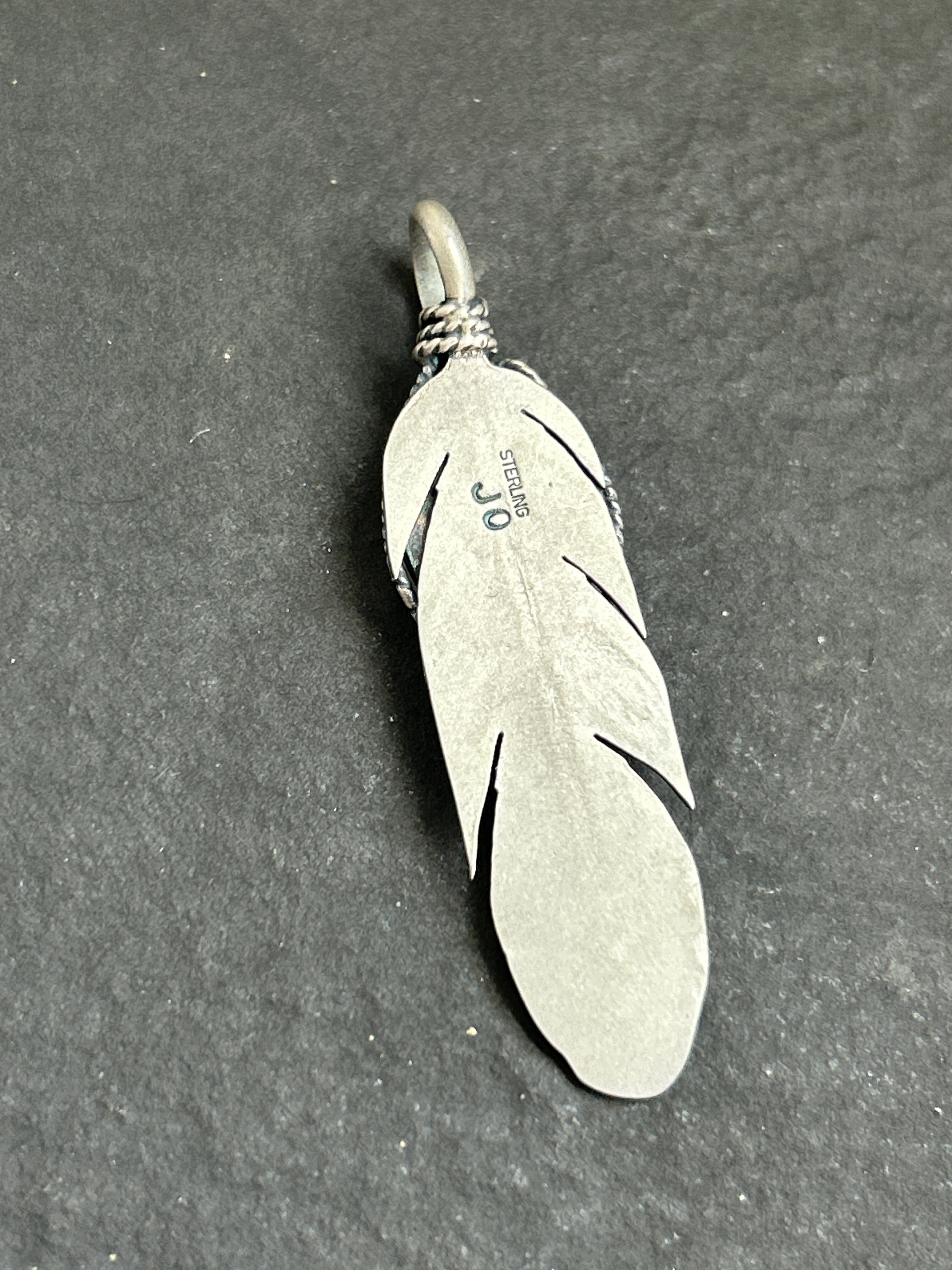 Red Spiny Oyster Everyday Feather Pendant