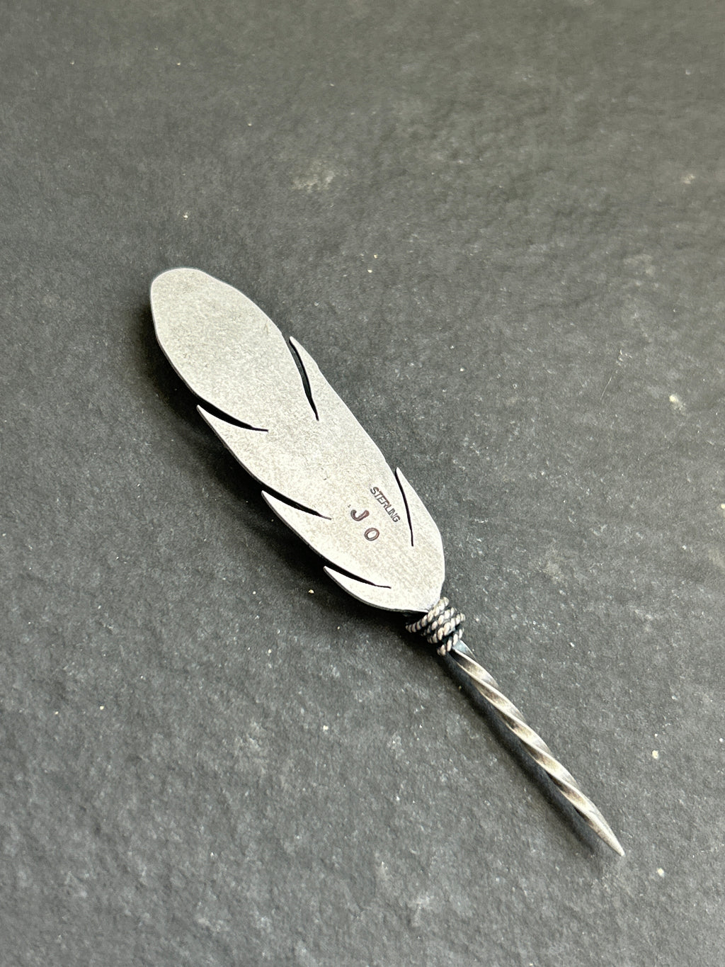 Sterling Silver Ponca Pearl Convertible Hat Pick/Toothpick