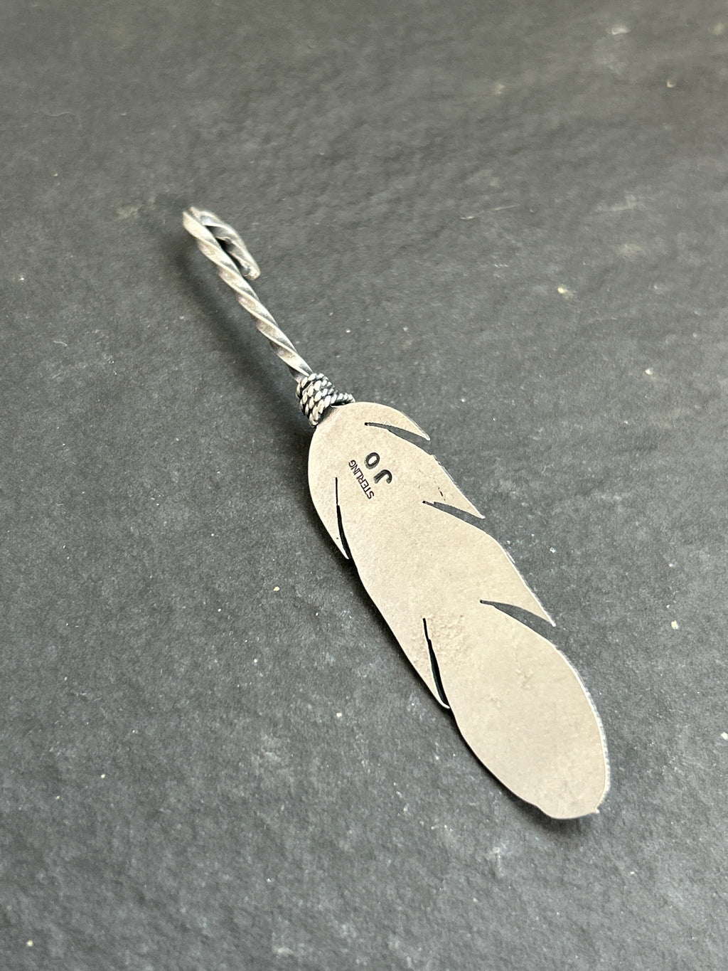 Sterling Silver Ponca Pearl Convertible Feather Hat Pin/Pendant