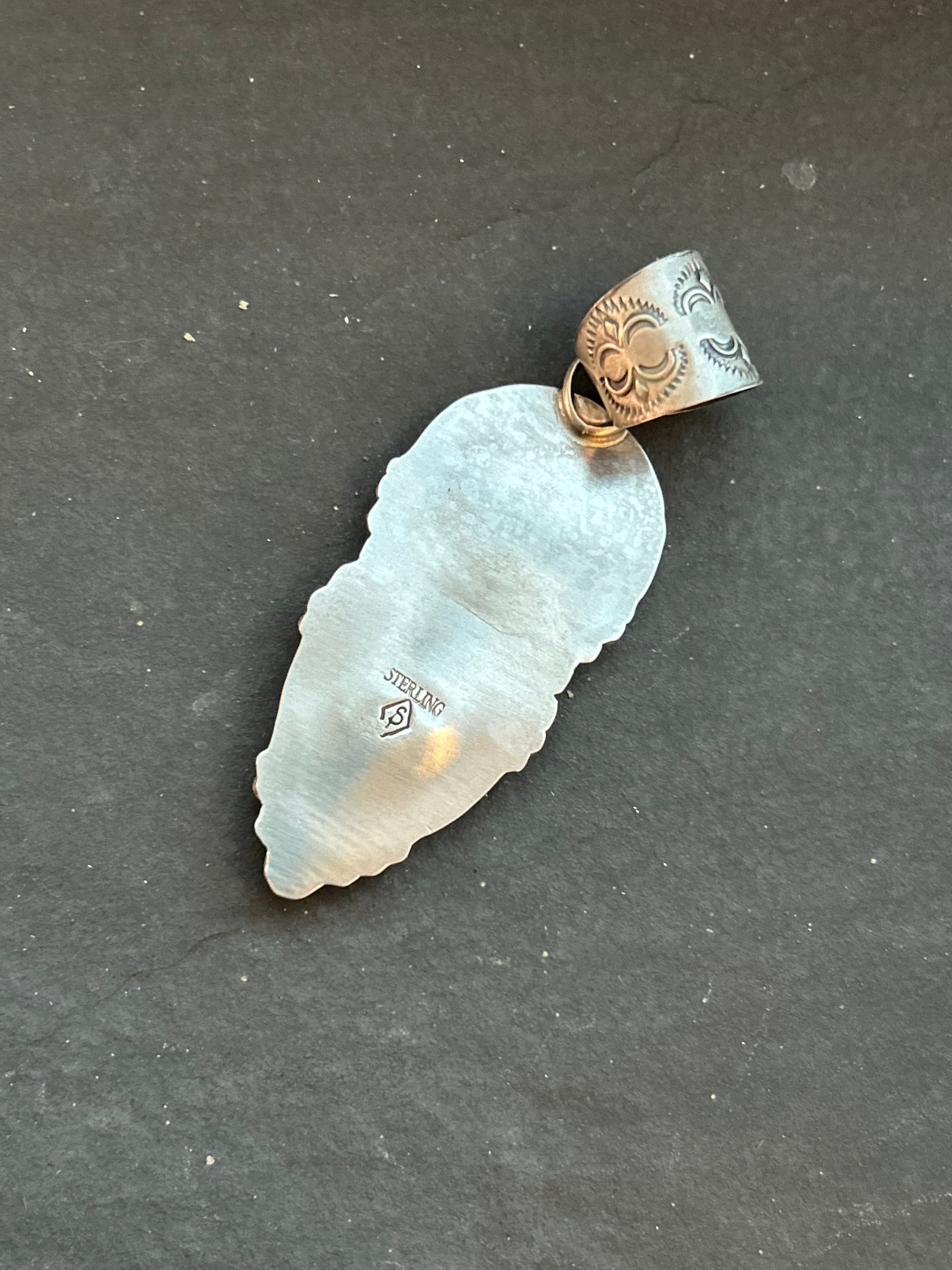 Sonoran Mountain Turquoise + Buffalo Nickel Pendant Style #2