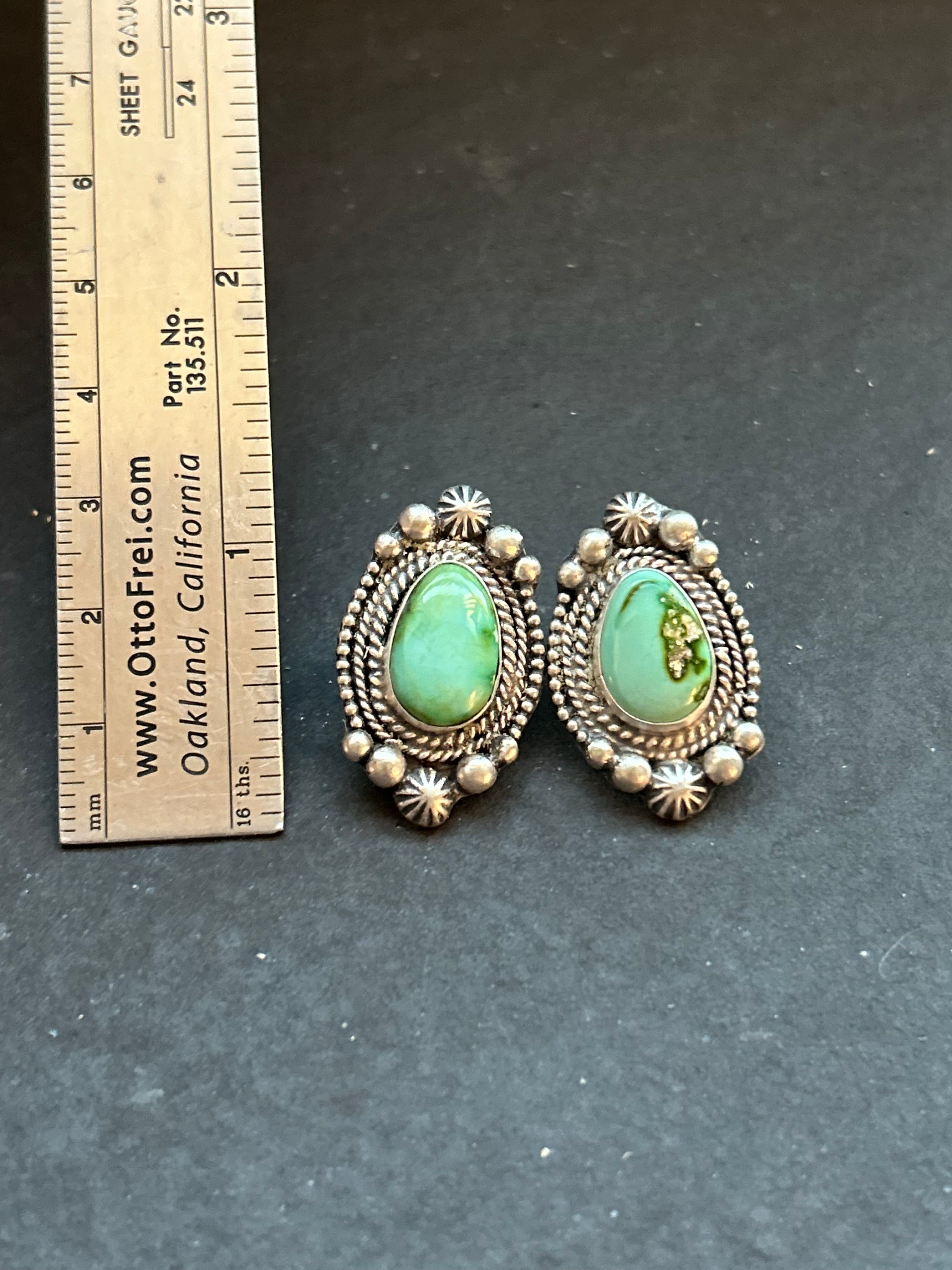 Sonoran Mountain Turquoise Earrings Style #2