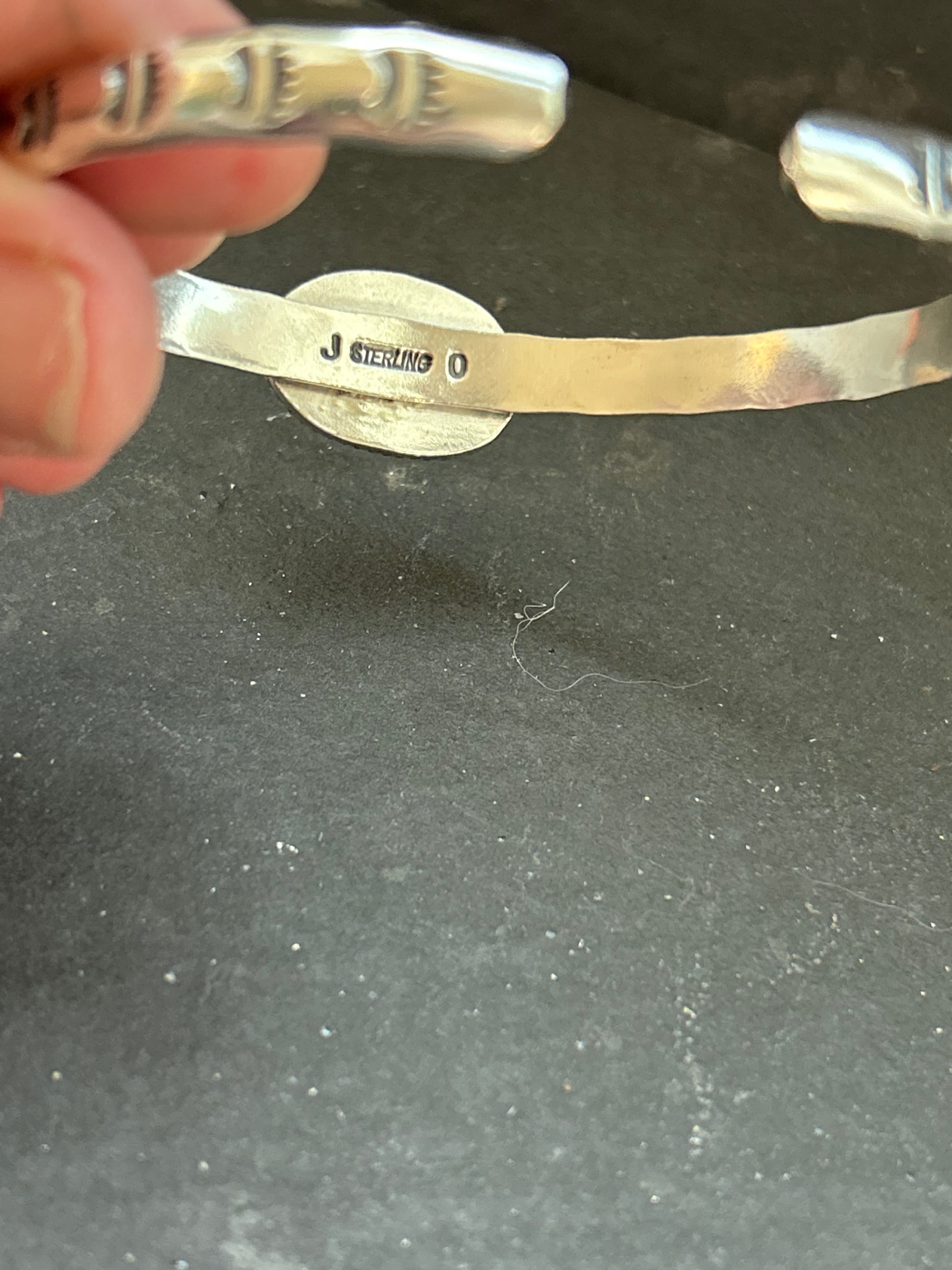 Royston Turquoise Stamped Stacking Cuff Style #2