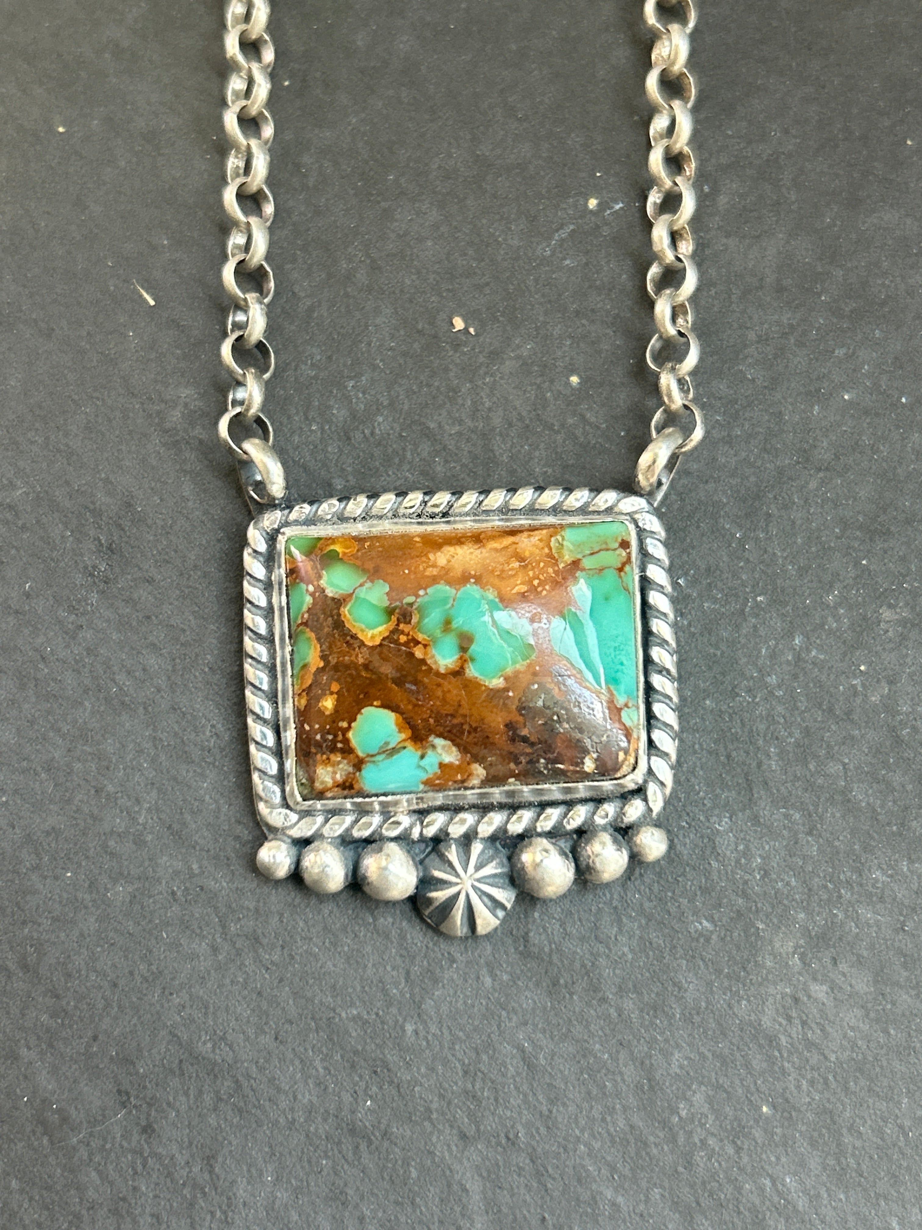 Royston Turquoise Bar Necklace