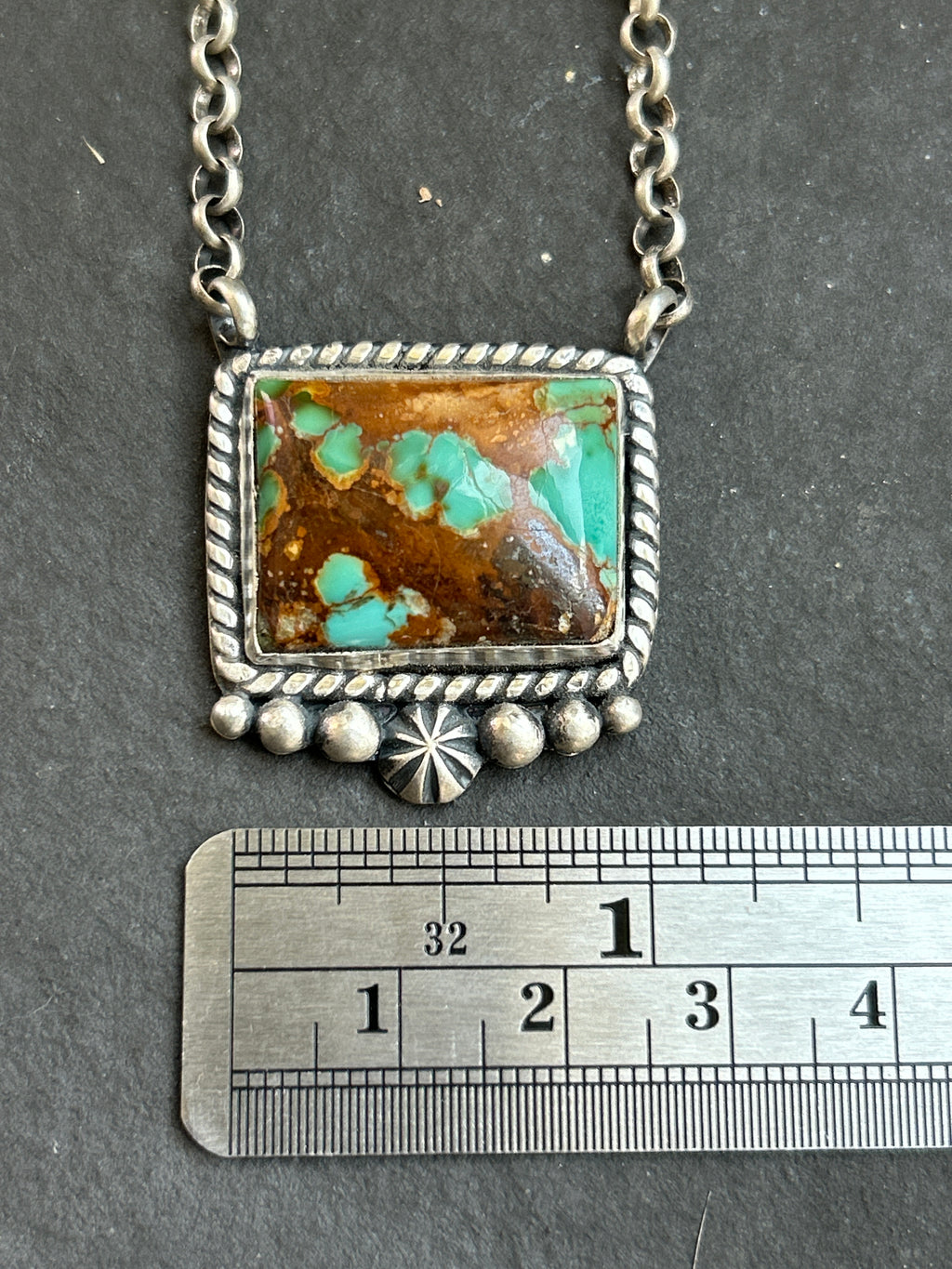 Royston Turquoise Bar Necklace