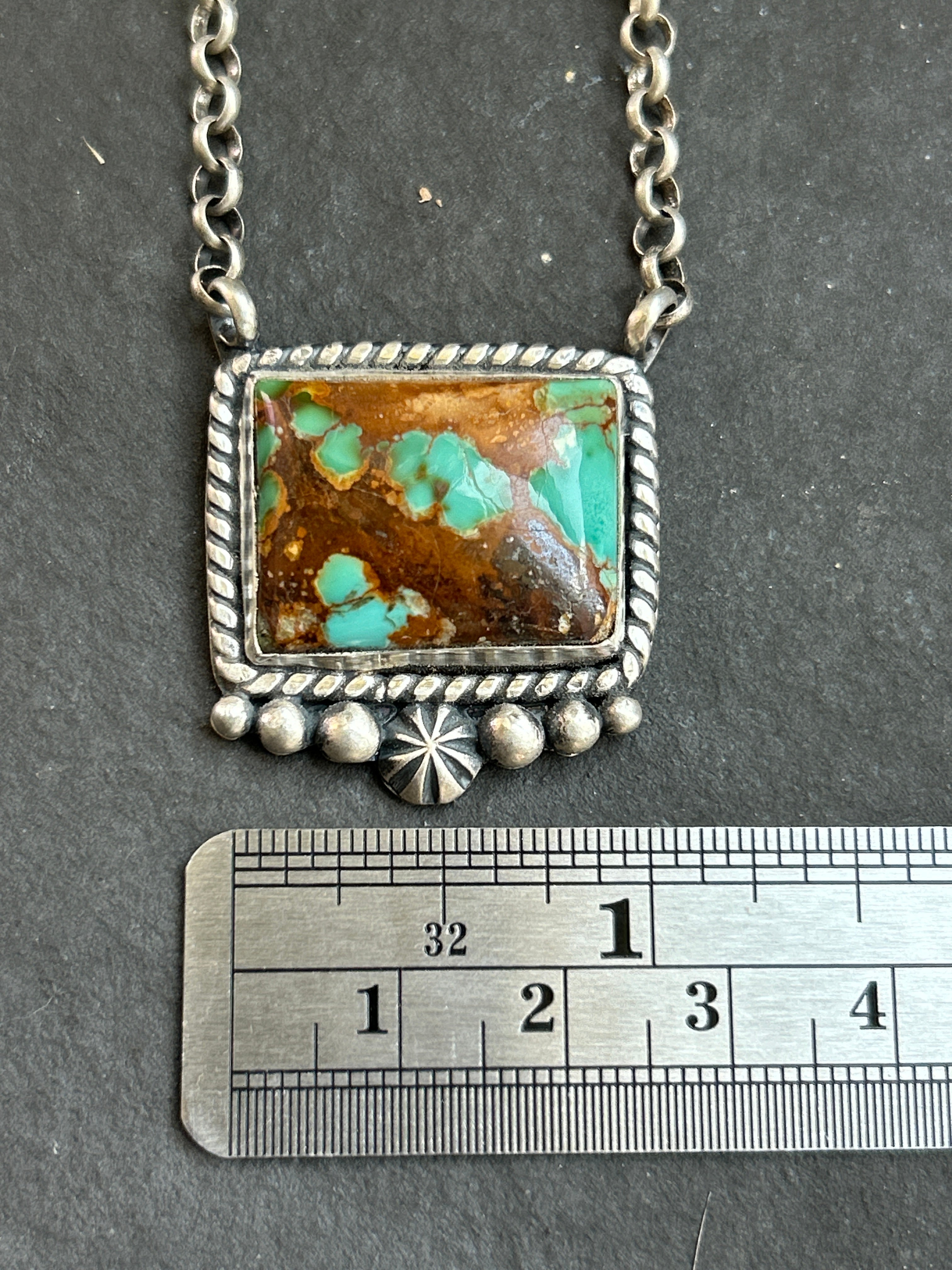 Royston Turquoise Bar Necklace