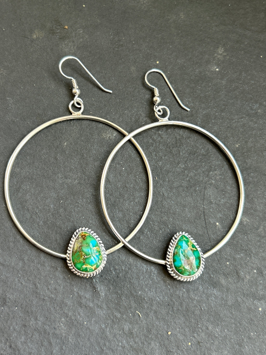 Sonoran Mountain Dangle Hoop Earrings