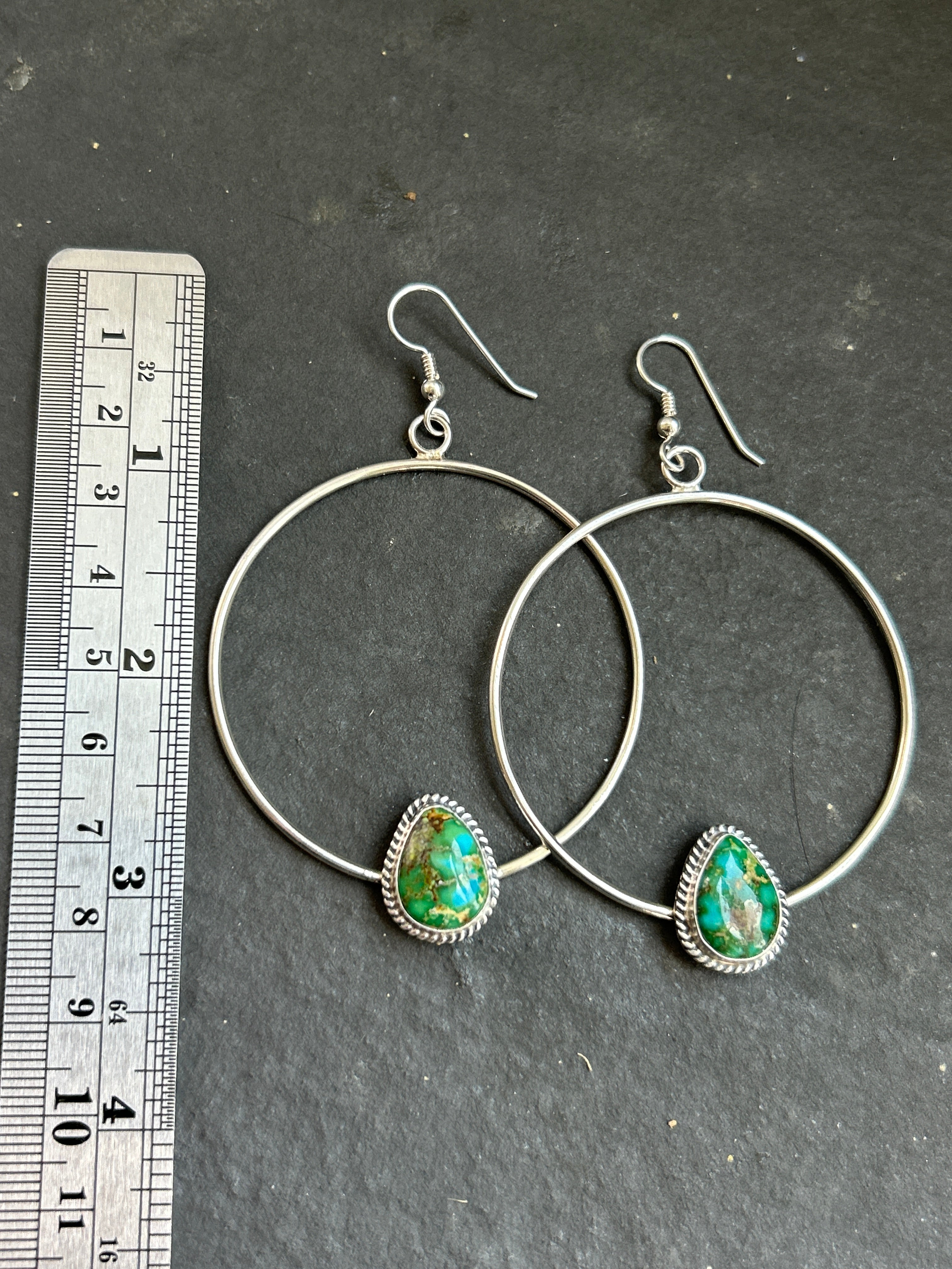 Sonoran Mountain Dangle Hoop Earrings