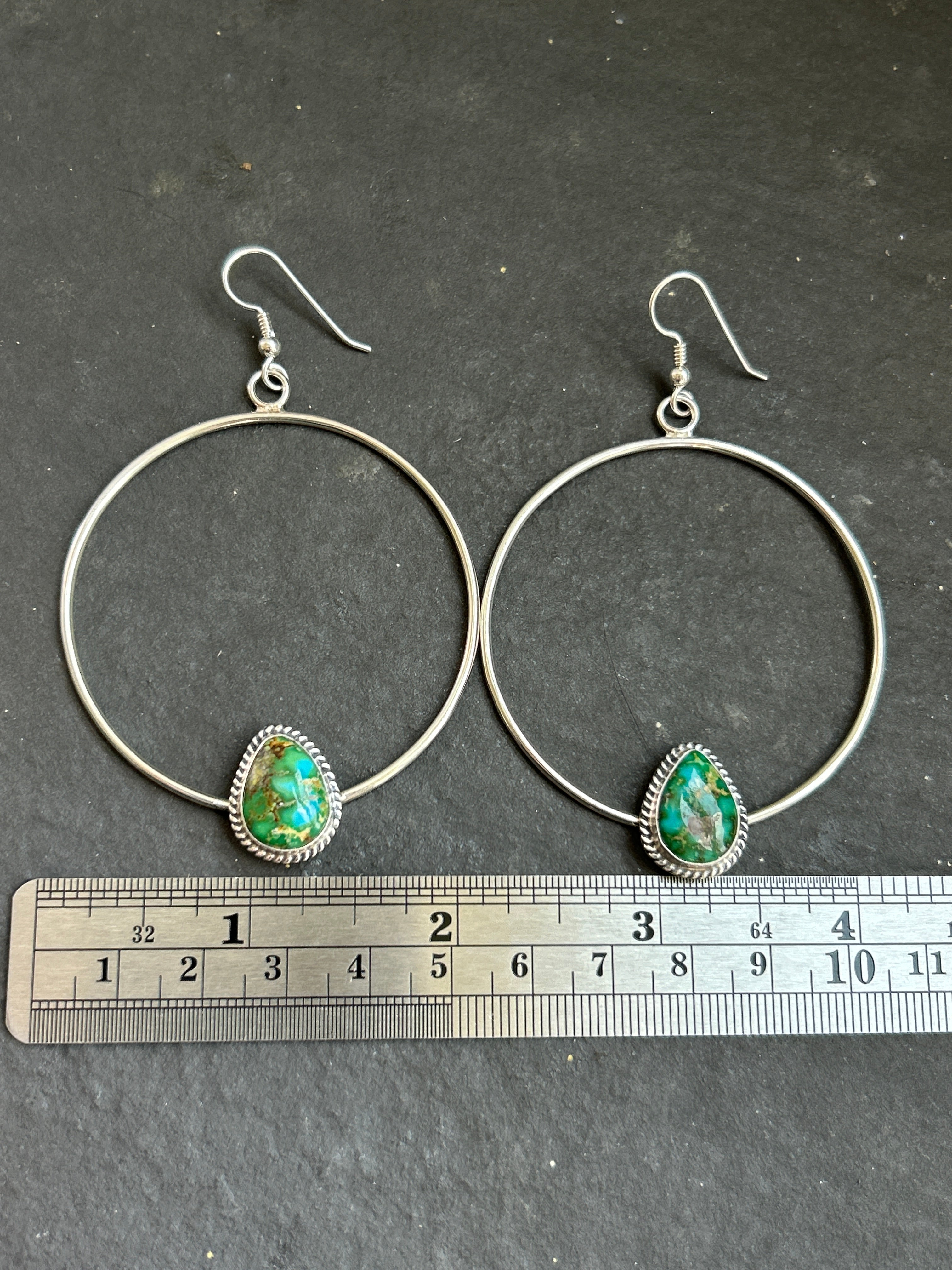 Sonoran Mountain Dangle Hoop Earrings