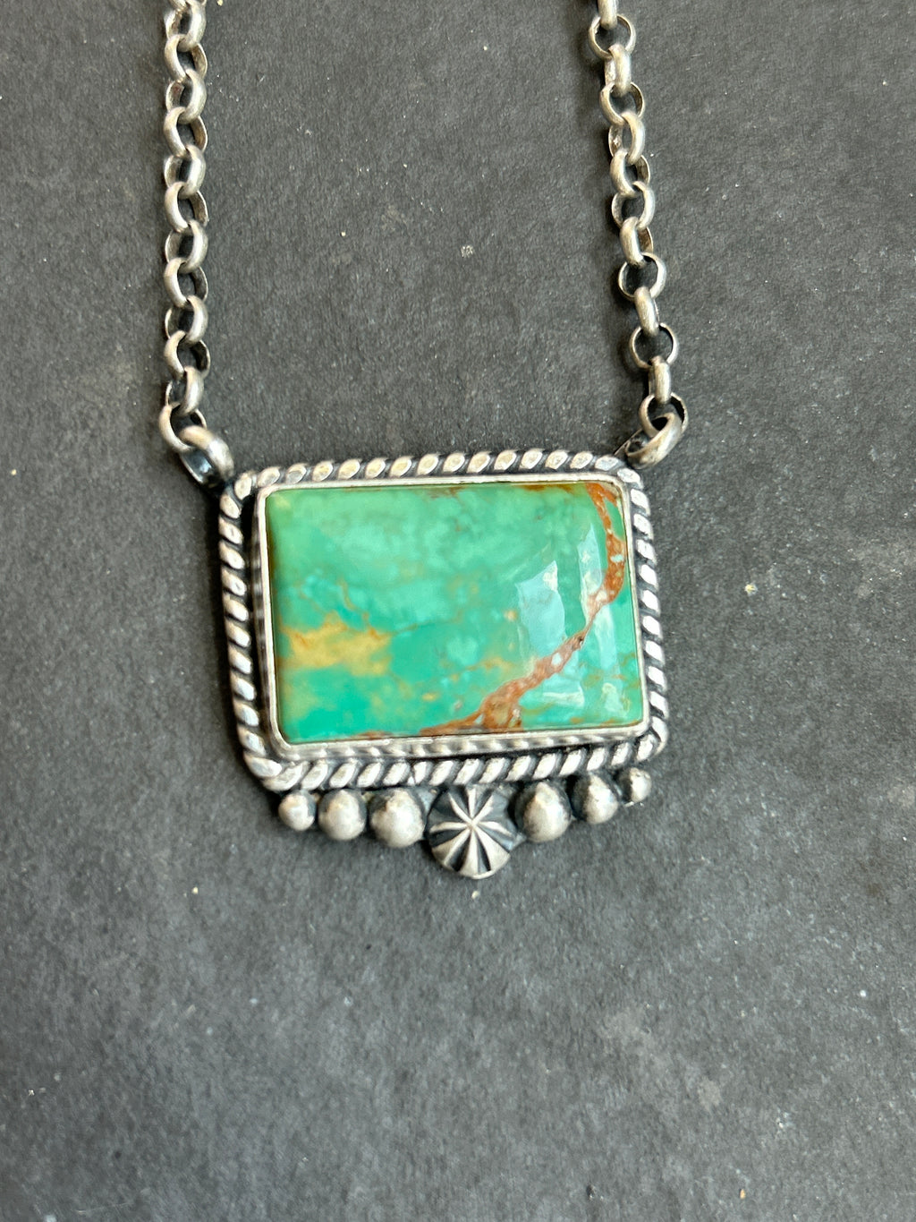 Evans Turquoise Bar Necklace