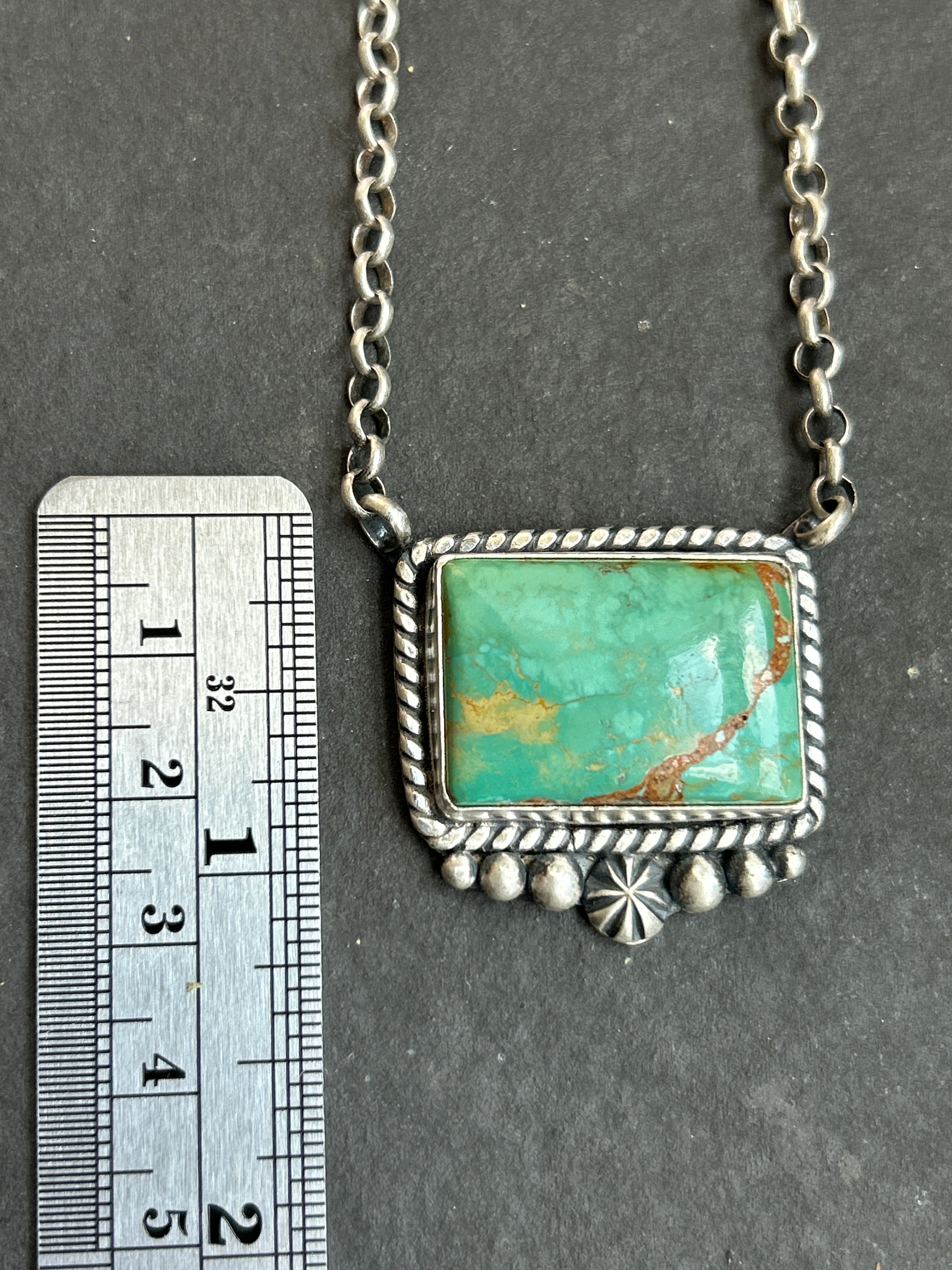 Evans Turquoise Bar Necklace