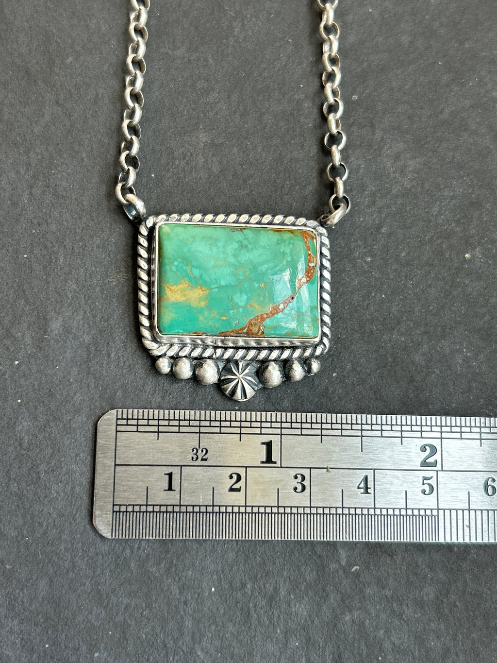Evans Turquoise Bar Necklace
