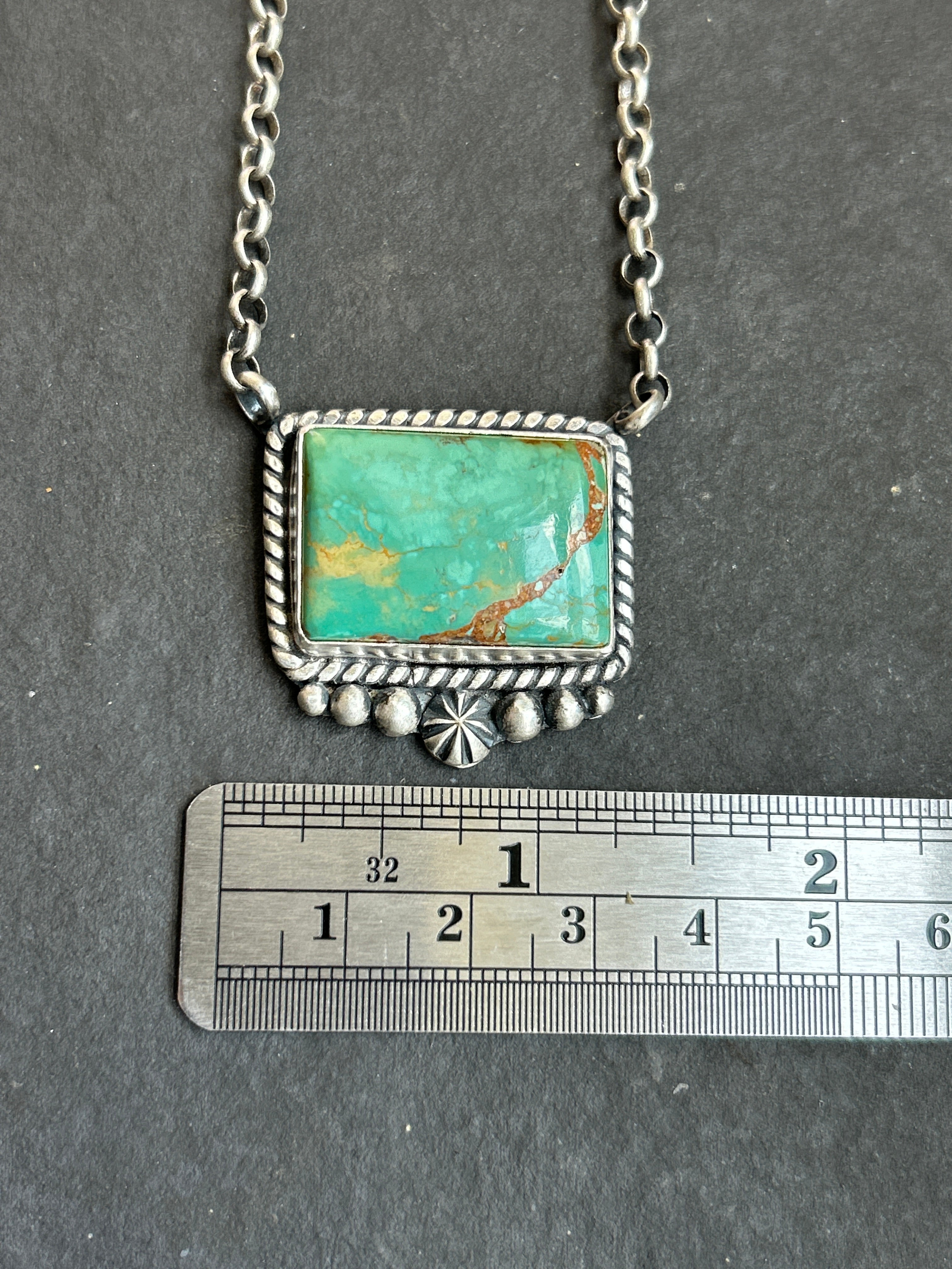 Evans Turquoise Bar Necklace