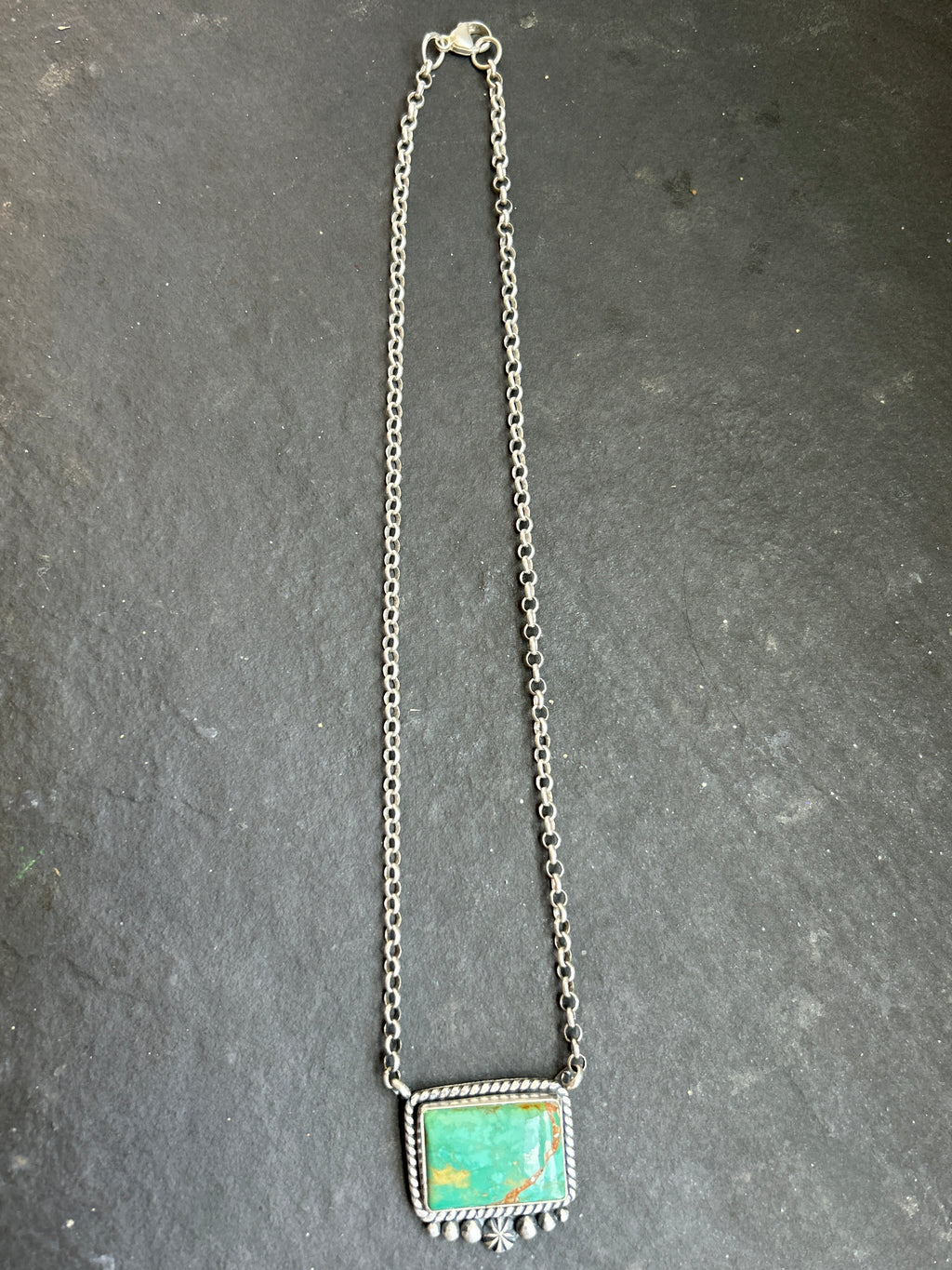 Evans Turquoise Bar Necklace