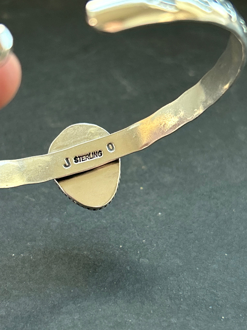 Mine #8 Turquoise Stamped Stacking Cuff