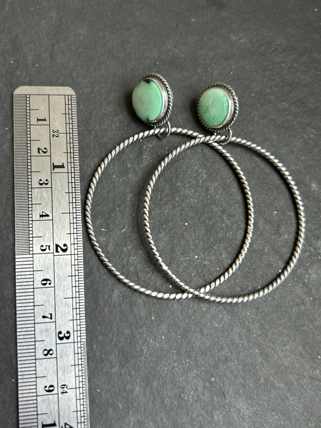 Angel Wing Post Back Hoop Earrings