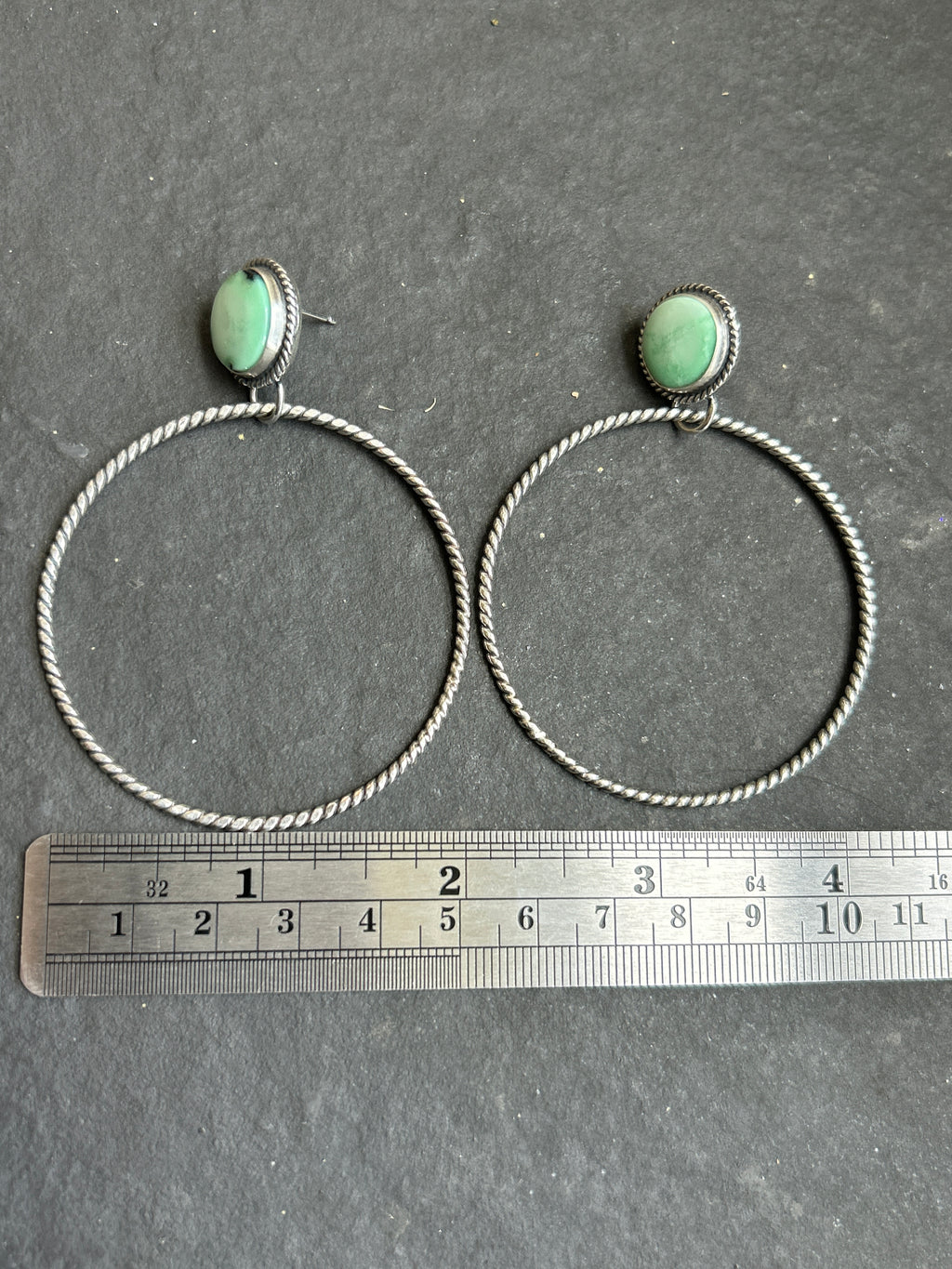Angel Wing Post Back Hoop Earrings