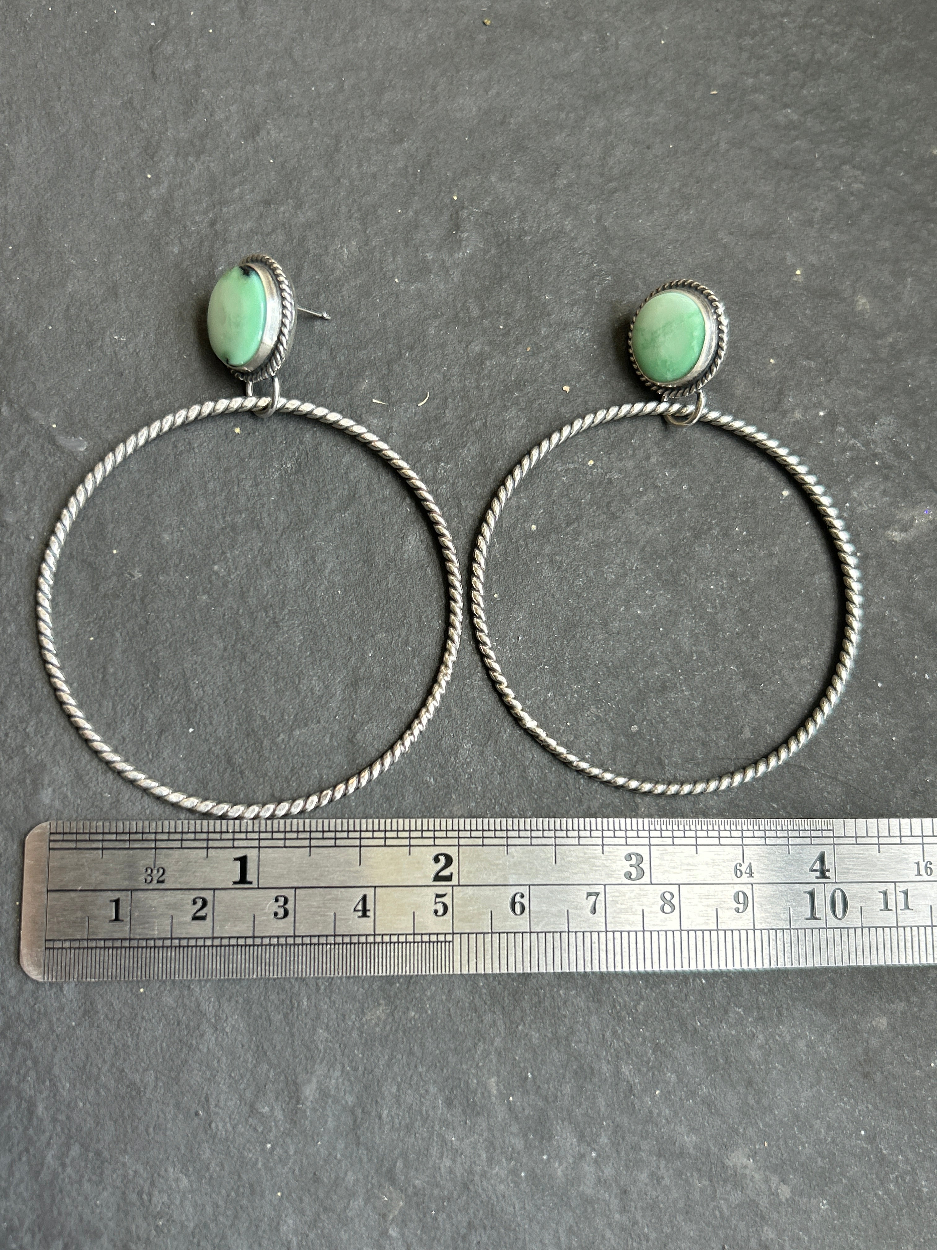 Angel Wing Post Back Hoop Earrings